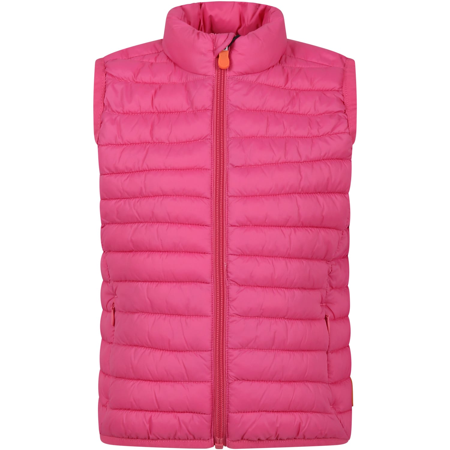 Shop Save The Duck Pink Dolin Vest For Girl With Iconic Logo