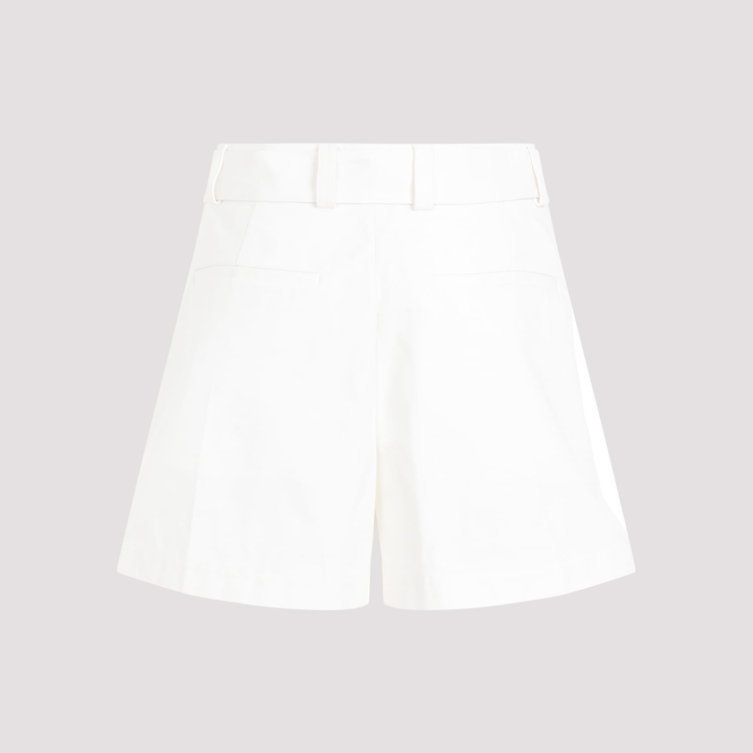 Shop Jil Sander Mid Waist Shorts In Optic White