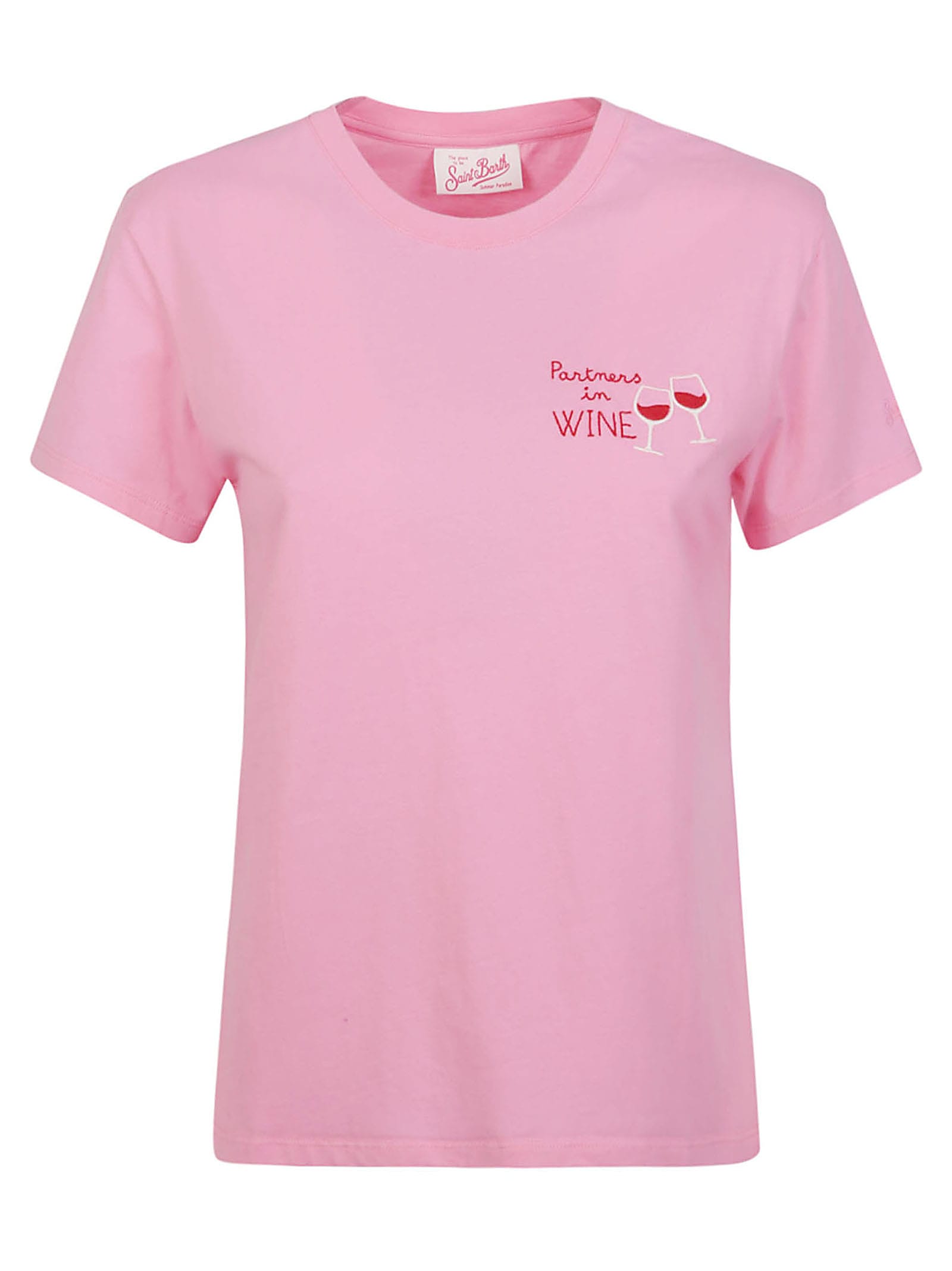 Shop Mc2 Saint Barth T-shirts And Polos Pink