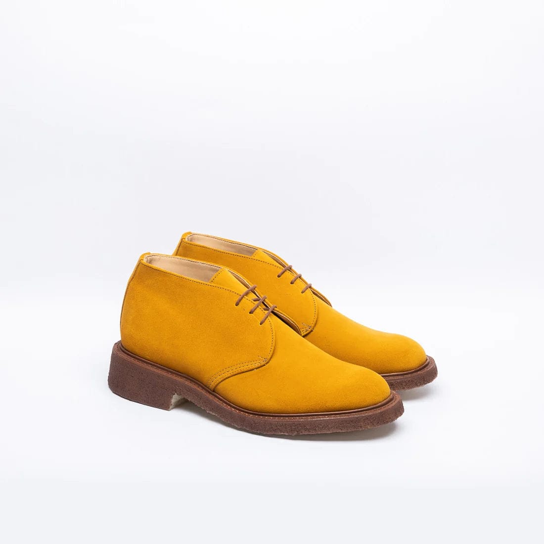 Shop Tricker's Winston Suede Ankle Boot Curry Suede Crepe Sole