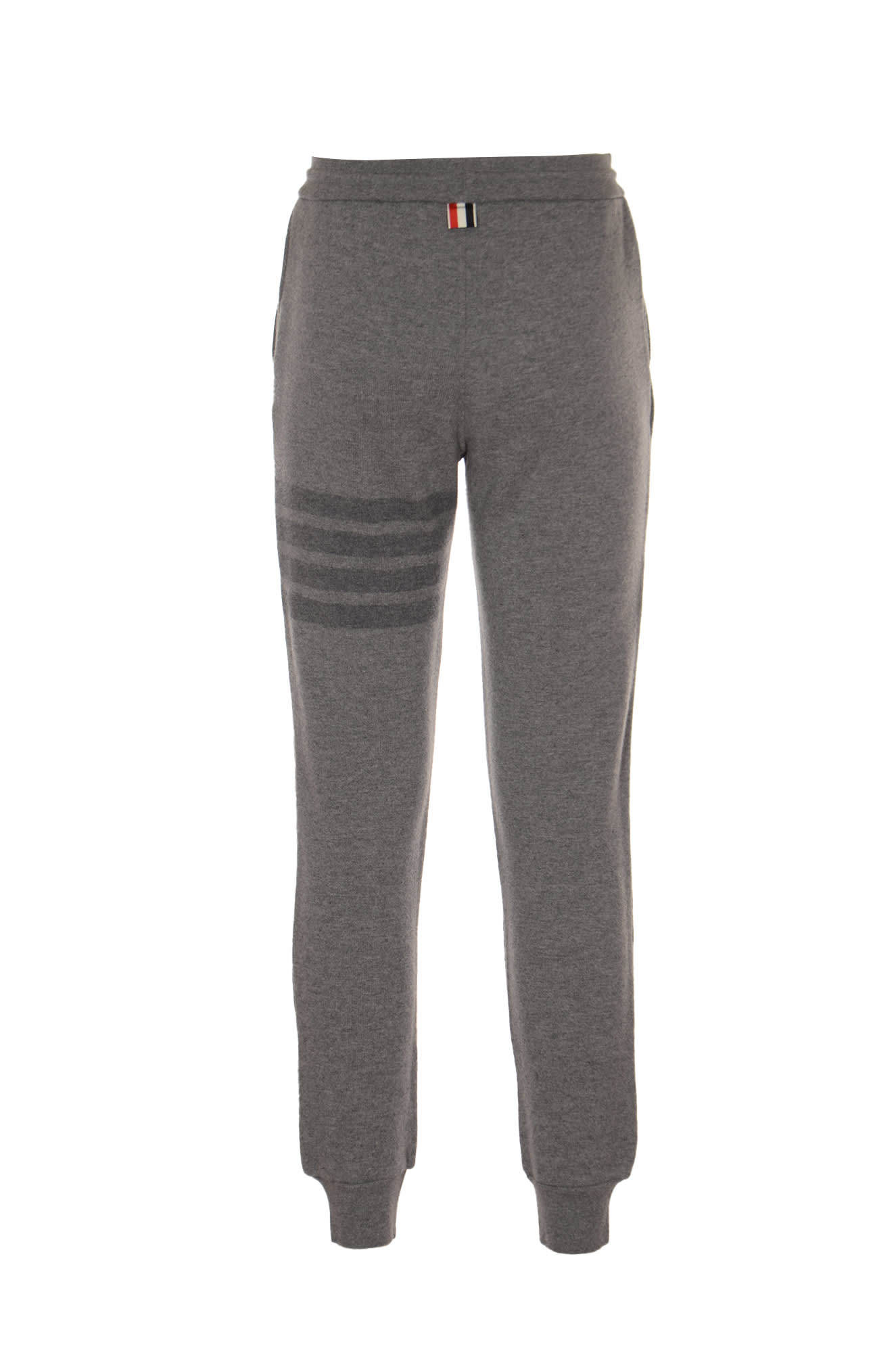 Shop Thom Browne Loopsback Track Pants In Grey
