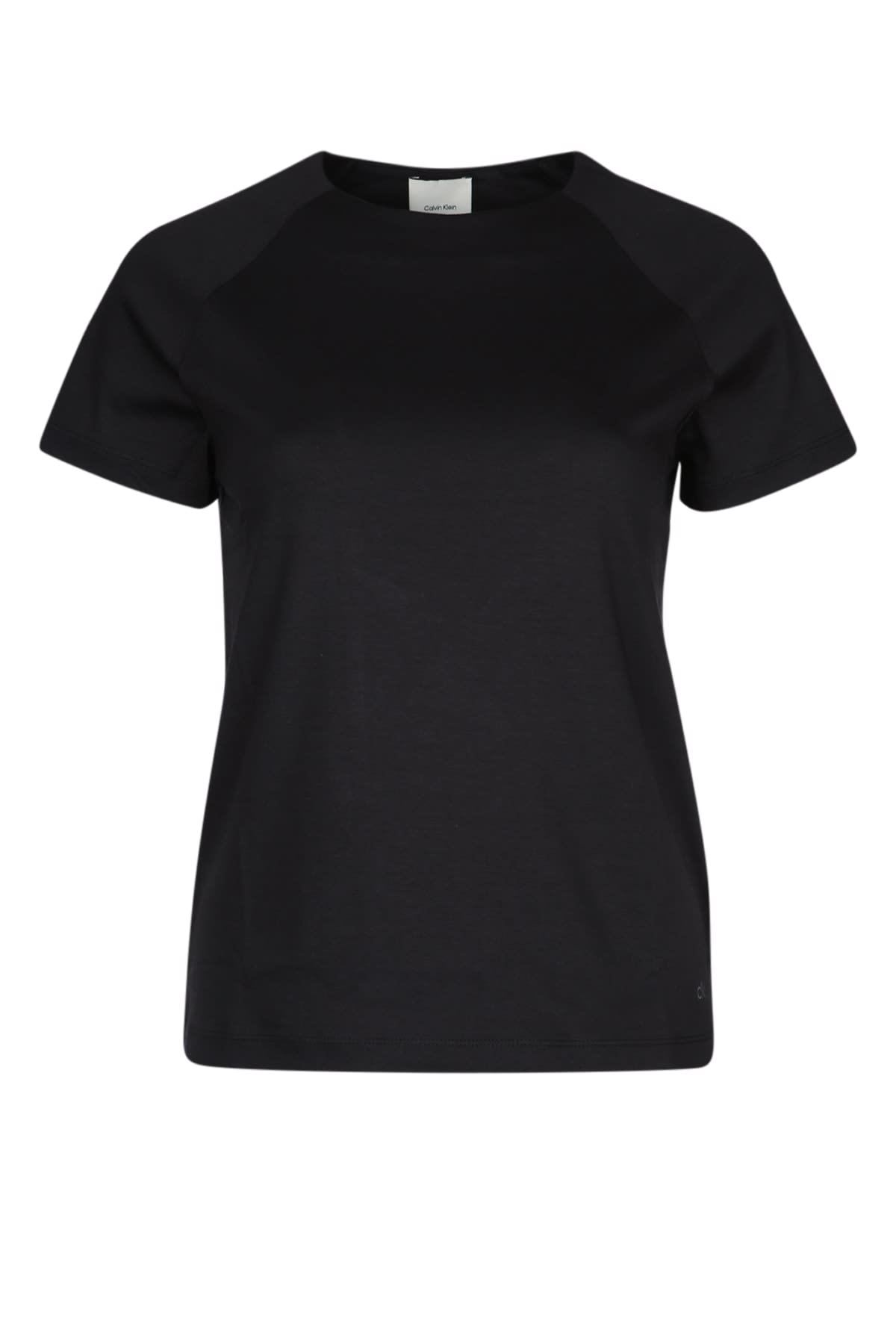 Calvin Klein Smooth Touch Modern Fit T-shirt In Ckblack