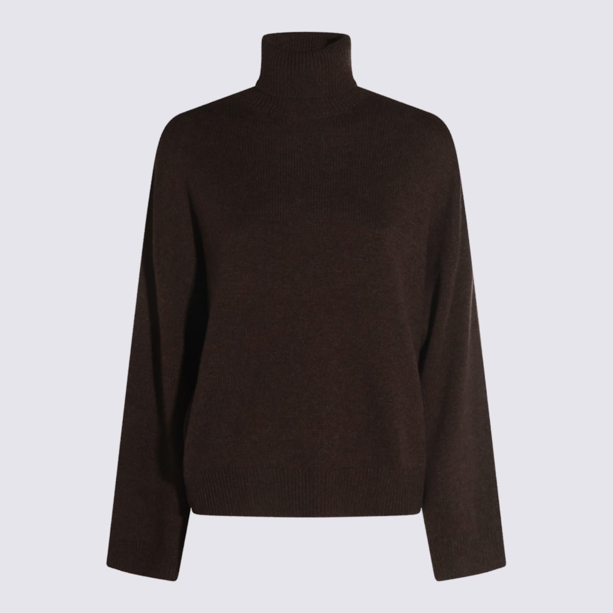 Brunello Cucinelli Black Cashmere Knitwear In Brown