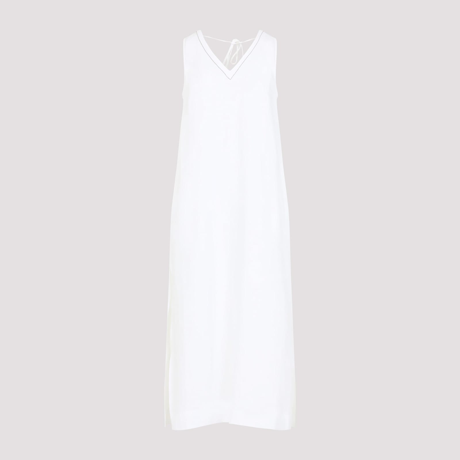 Shop Peserico Dress In Bianco