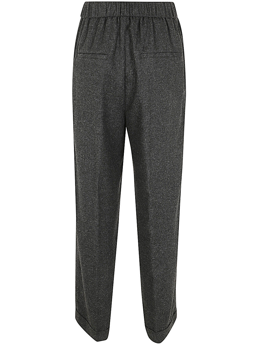 Shop Peserico Trousers In Graphite