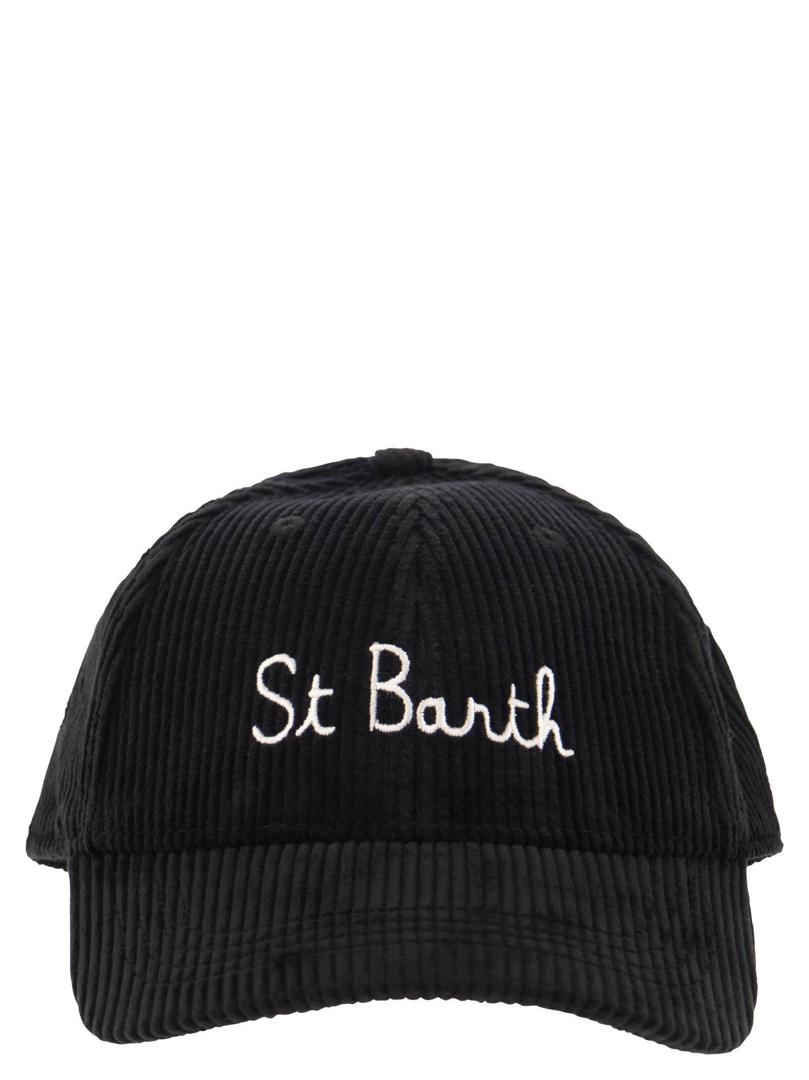 Corduroy Baseball Cap With Embroidery