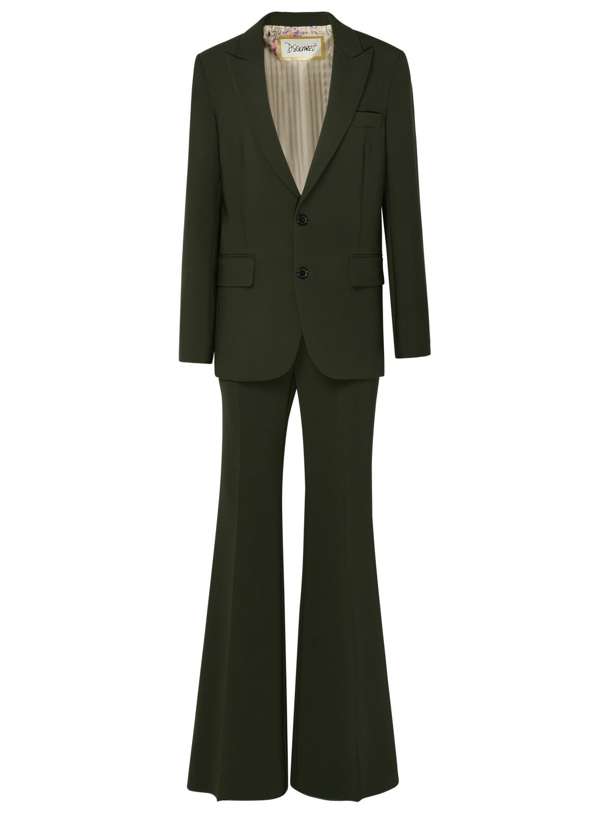 Green Polyester Suit