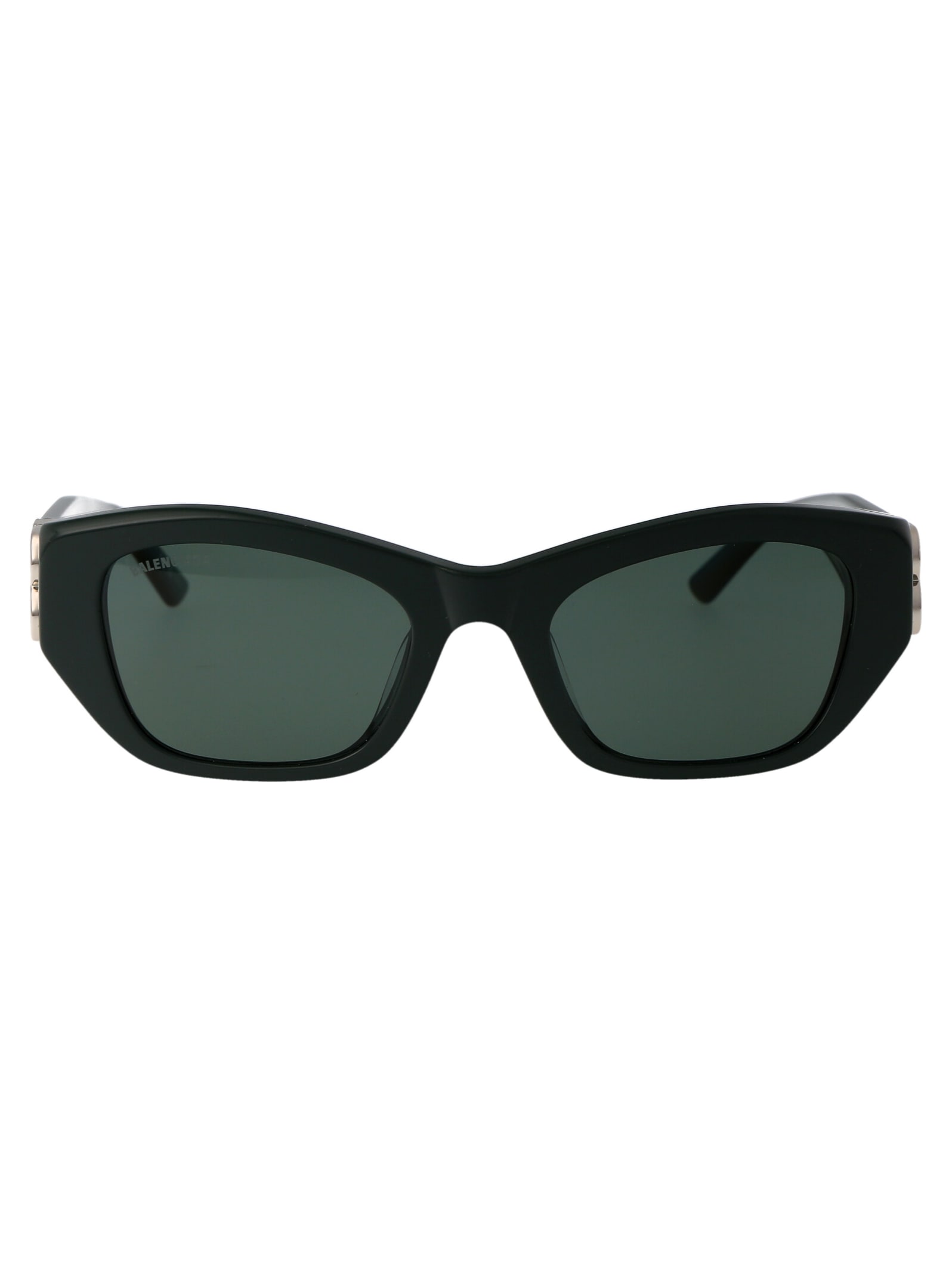 Shop Balenciaga Bb0311sk Sunglasses In 004 Green Green Green