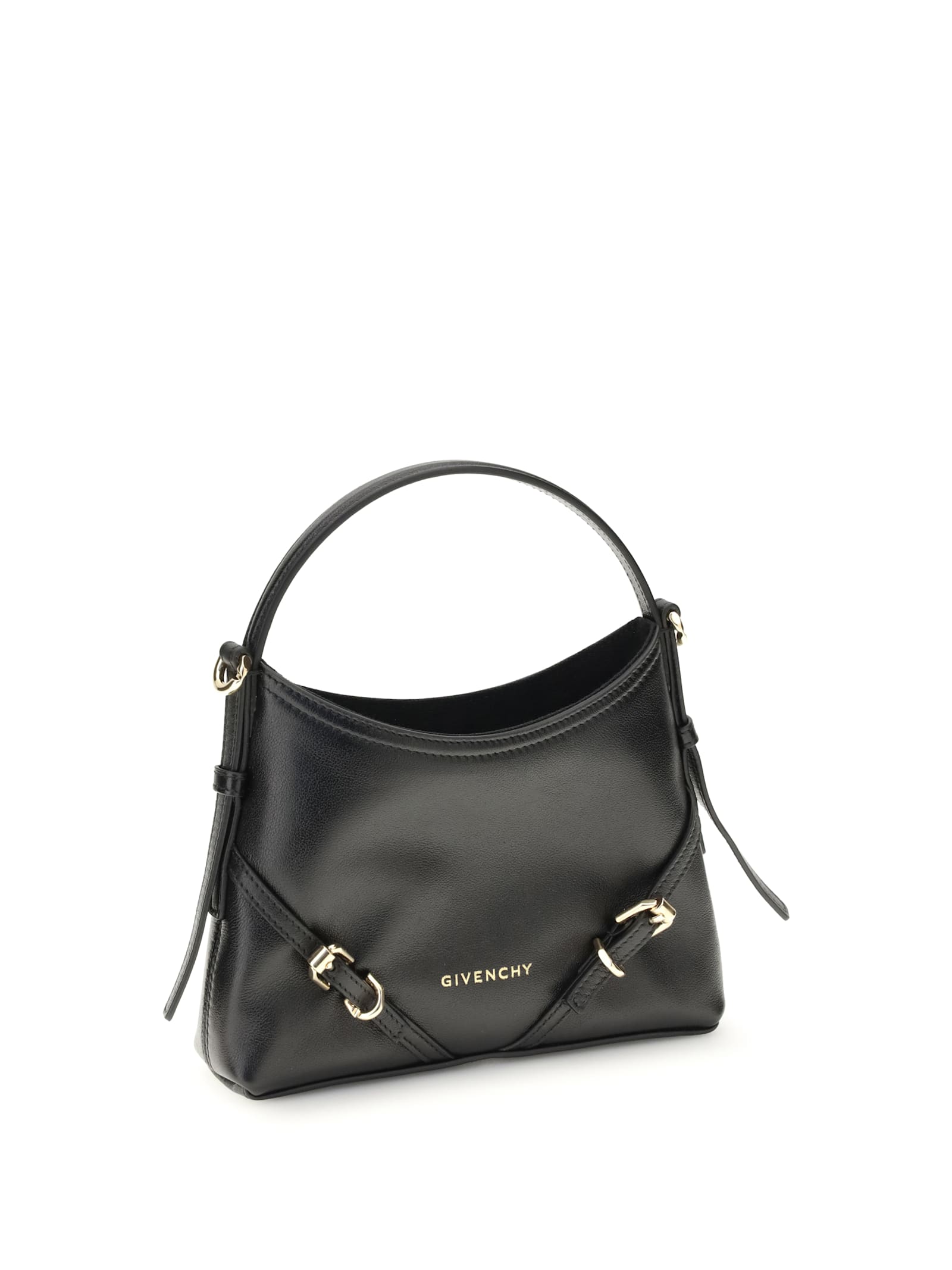 Givenchy Womens Black Voyou Nano Leather Shoulder Bag In Black