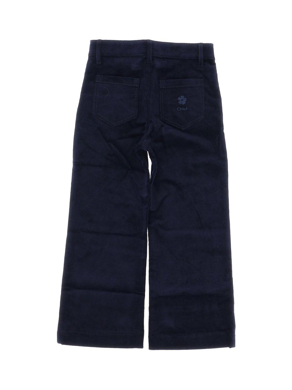 Chloé Wide-leg Corduroy Trousers In Blue