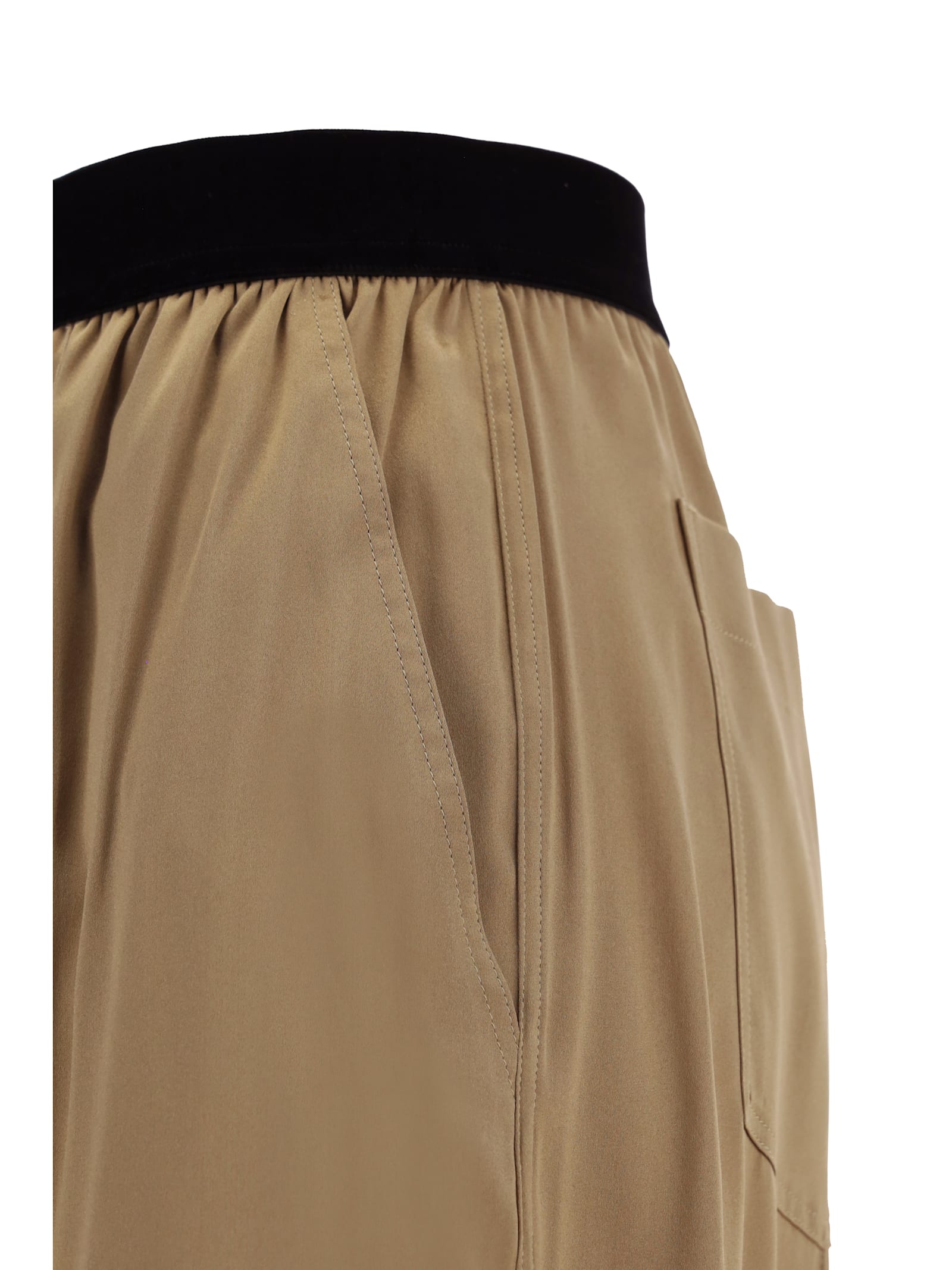 Shop Tom Ford Pants In Pale Olive