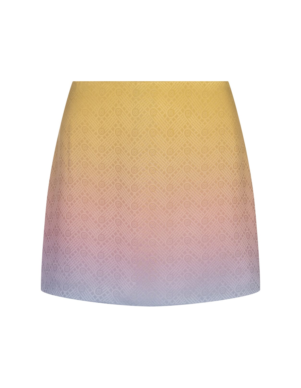 Ping Pong Gradient Silk Mini Skirt
