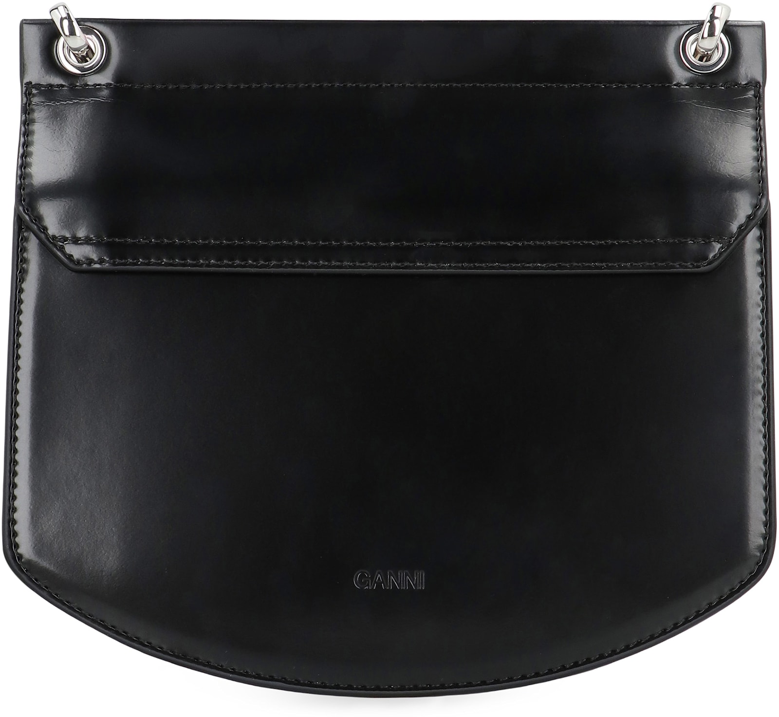 Ganni Apo-g Crossbody Bag In Black