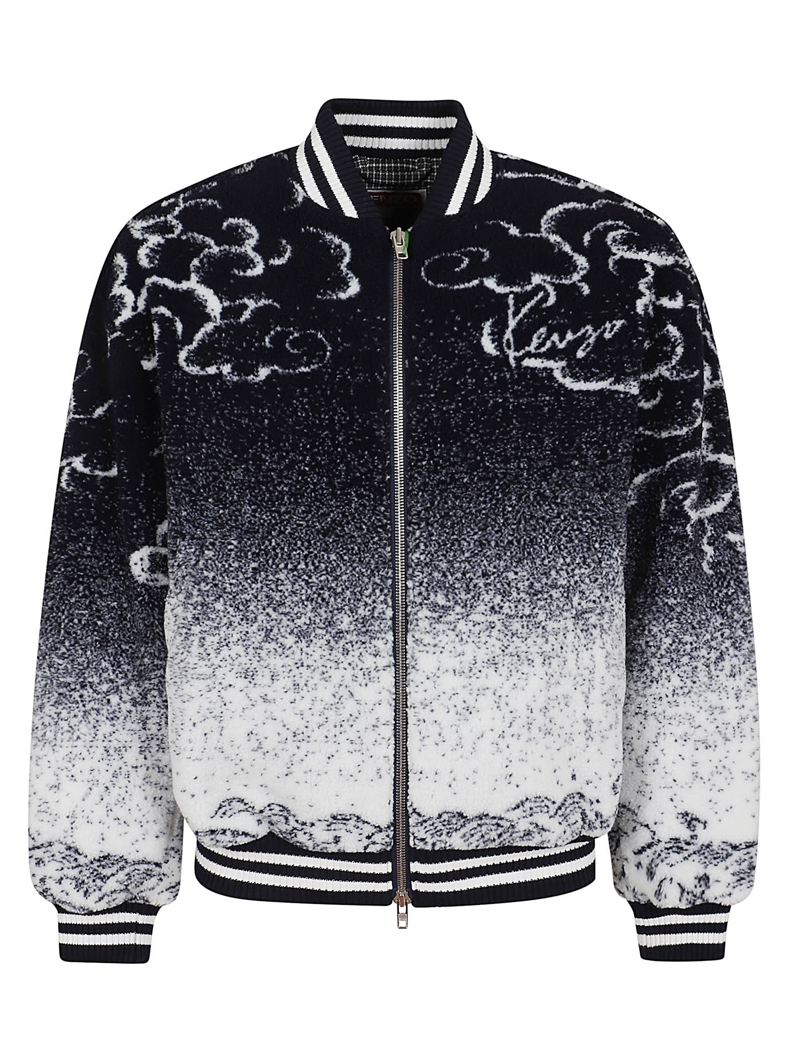 Shop Kenzo Cloud Tiger Bomber In Mu Multicolor