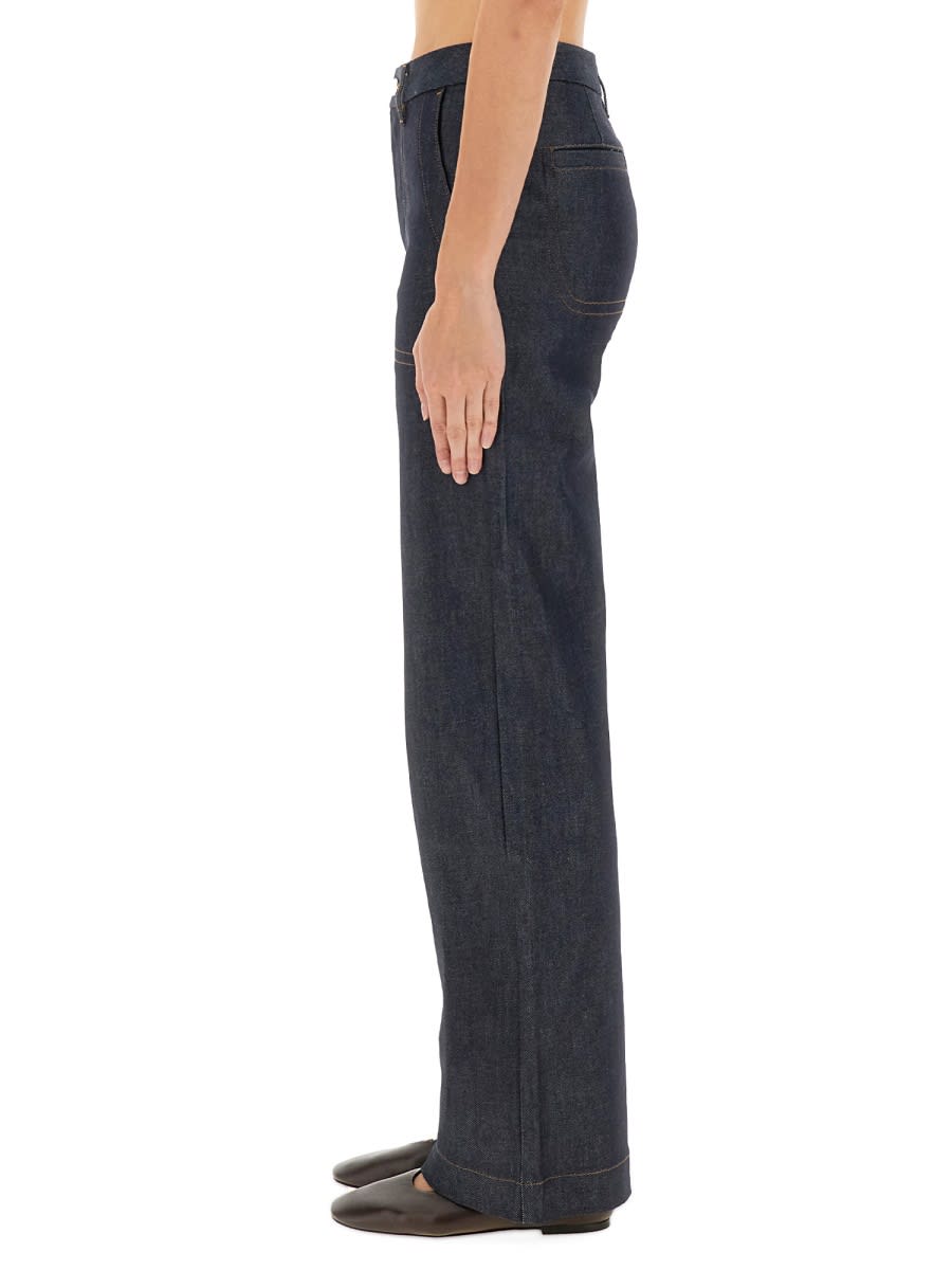 Apc A.p.c. Blue Jeans In Blue