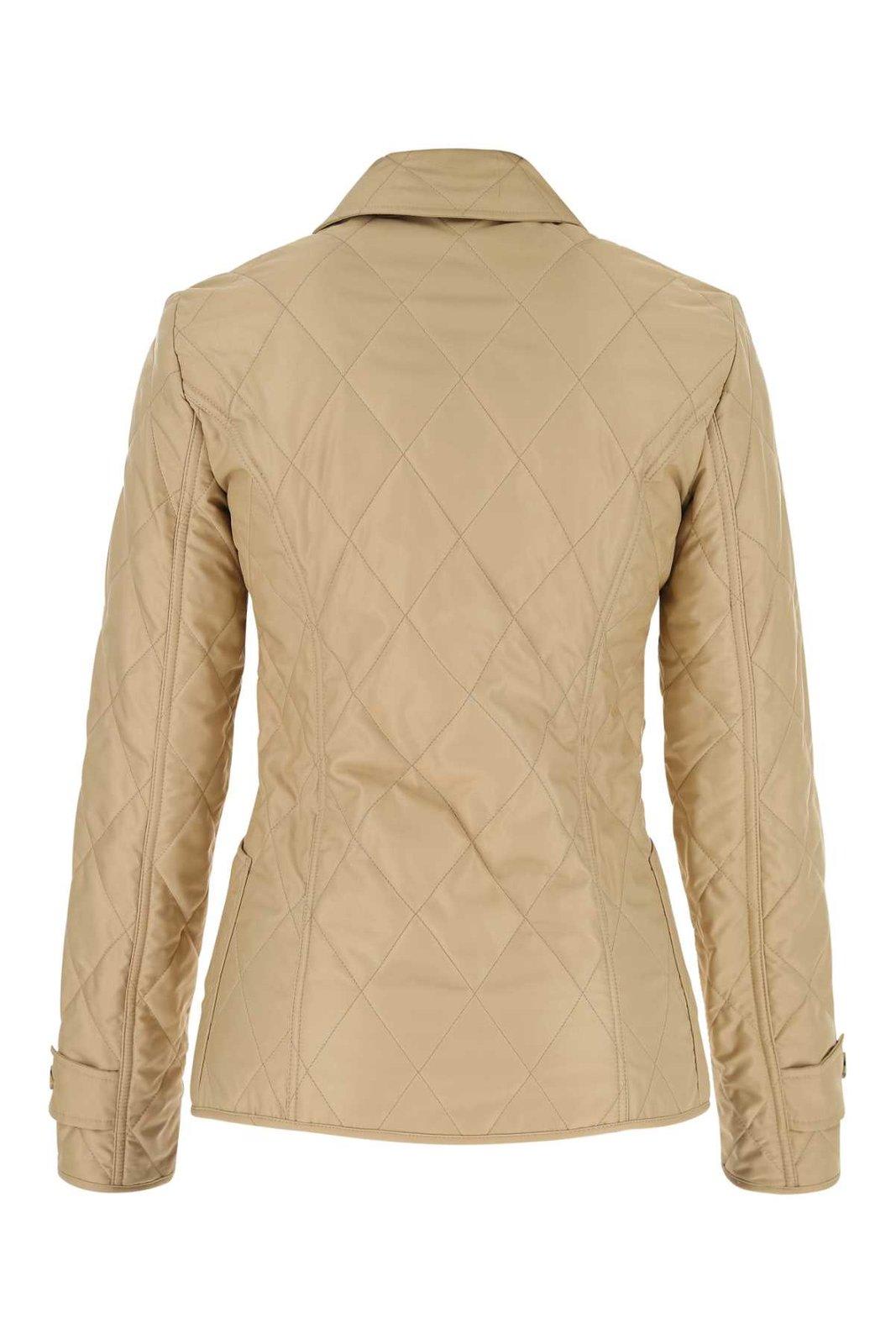 Shop Burberry Quilted Thermoregulated Jacket In Neutrals