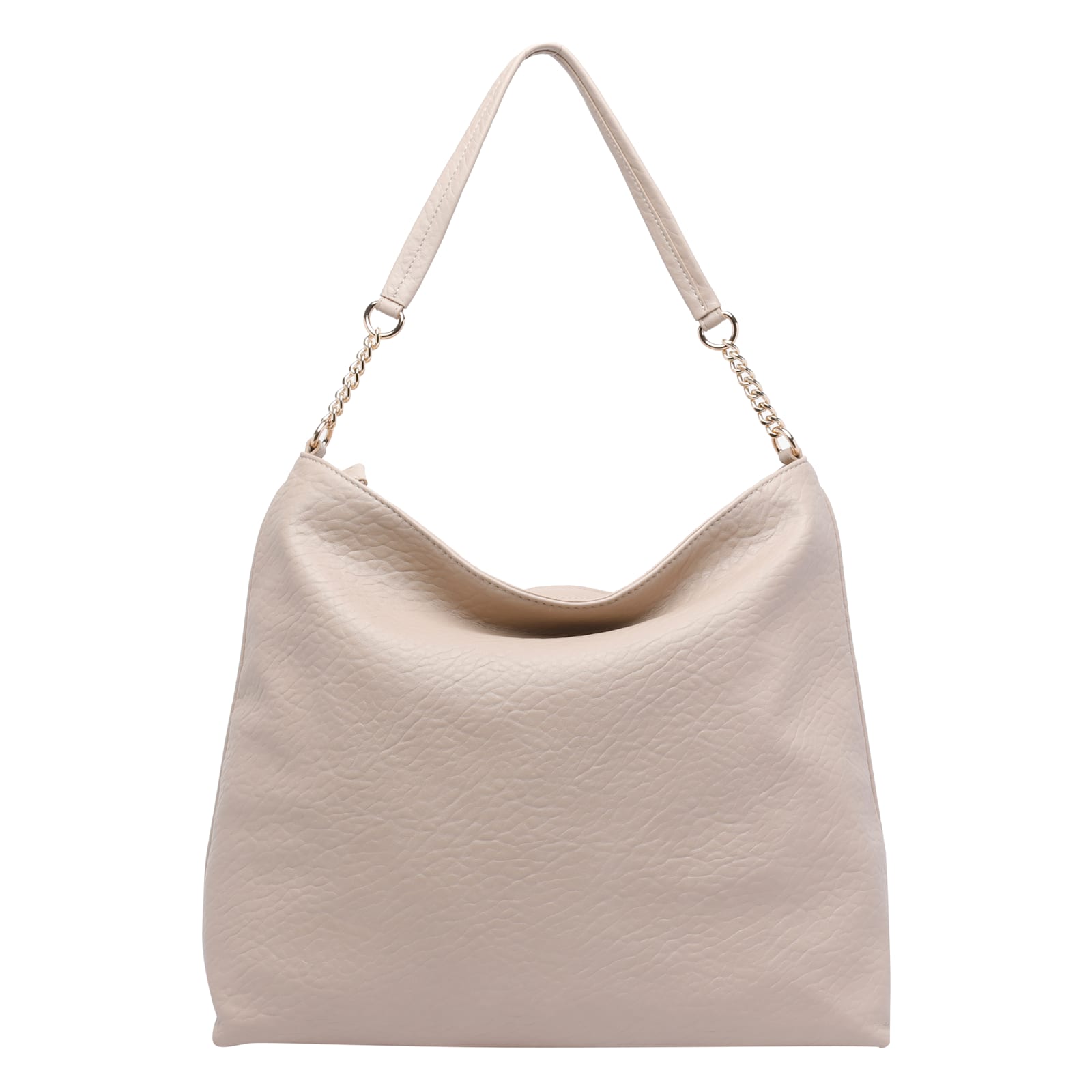 Liu •jo Medium Logo Hobo Bag In Sand