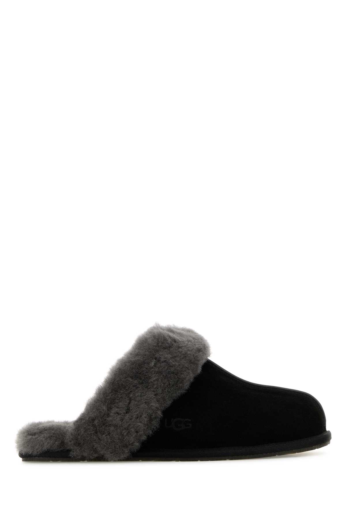 Black Suede Scuffette Ii Slippers