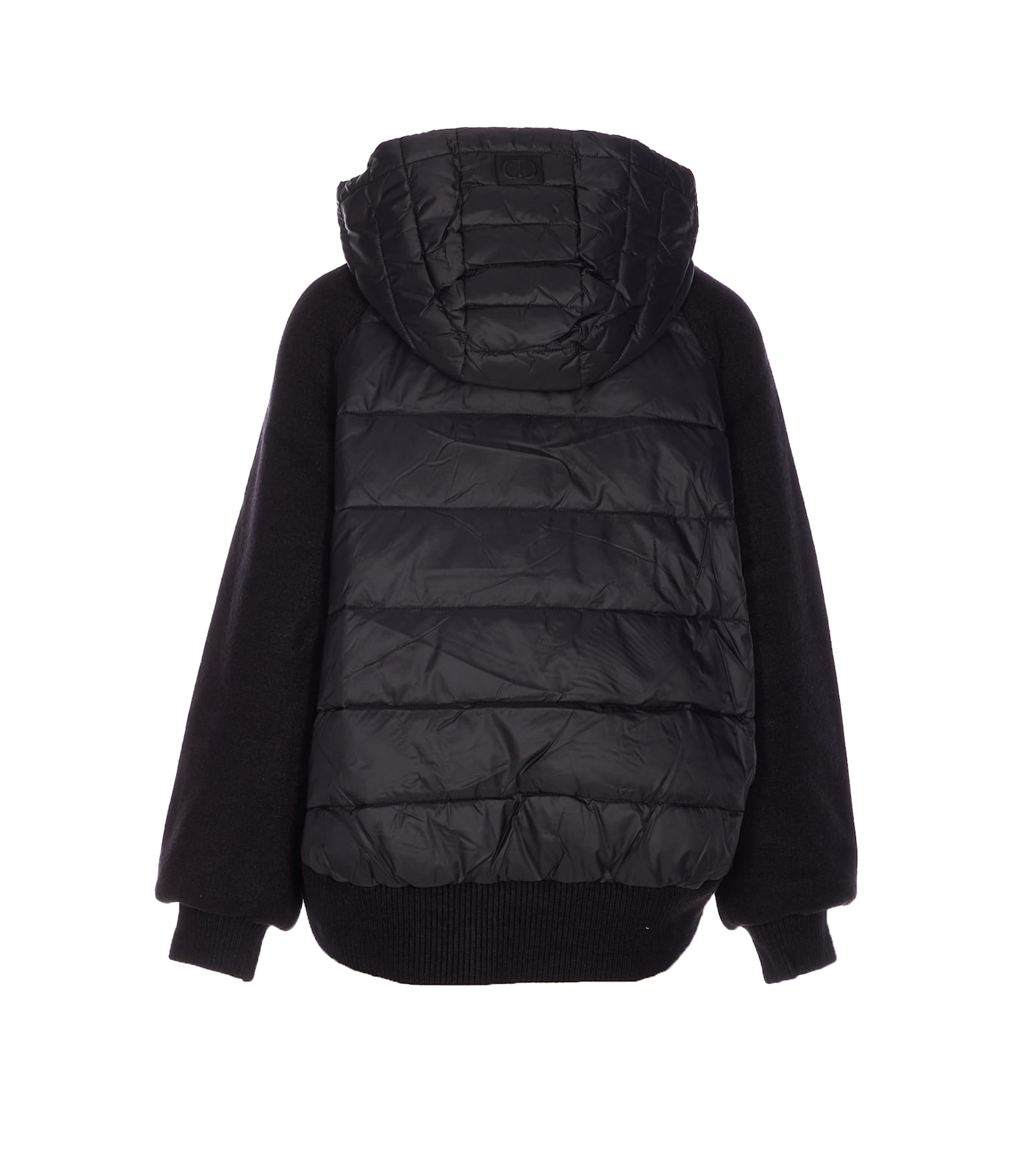 Twinset Down Jacket In Black