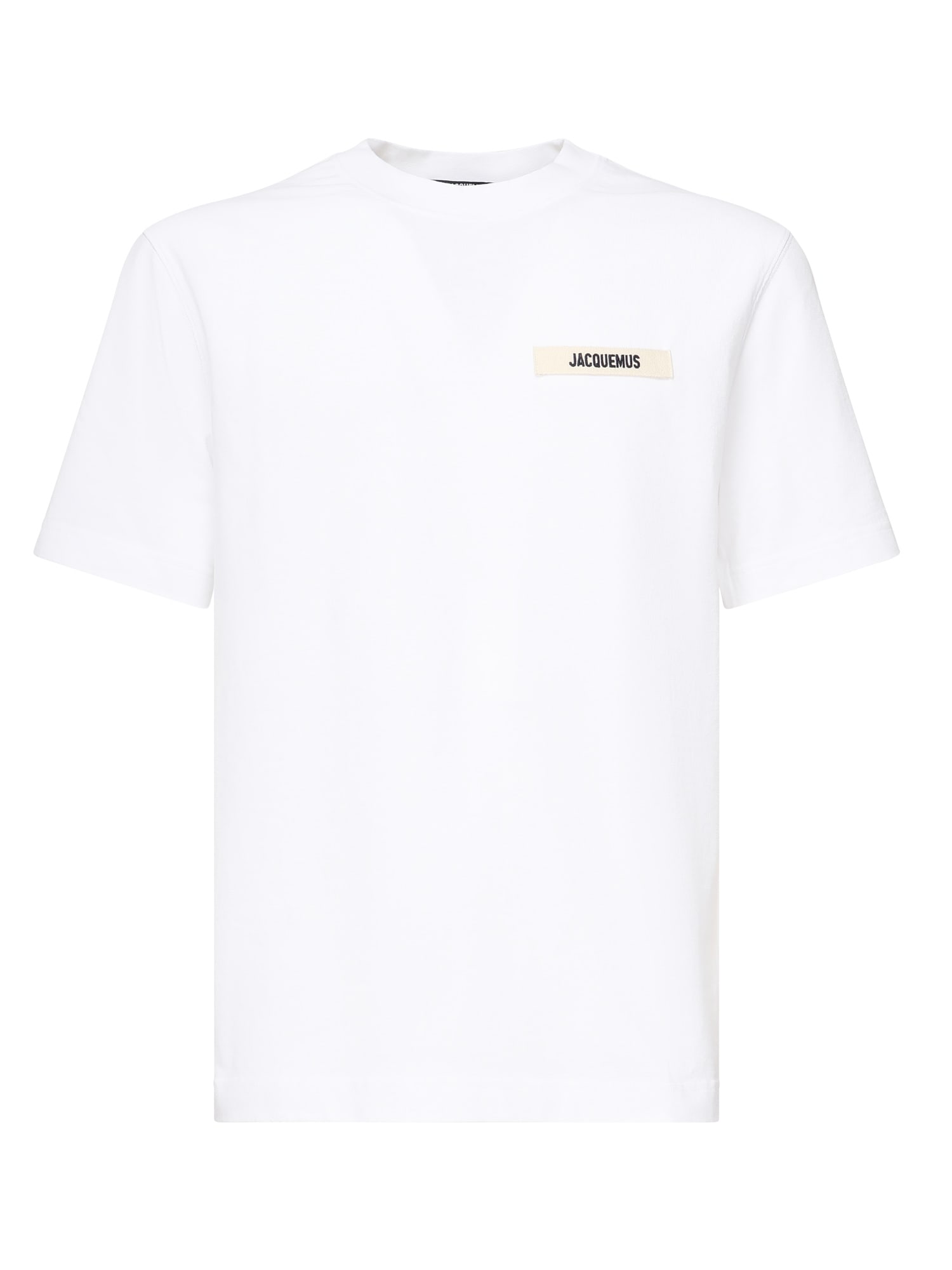 Jacquemus T-shirt Le T-shirt Gros-grain In White