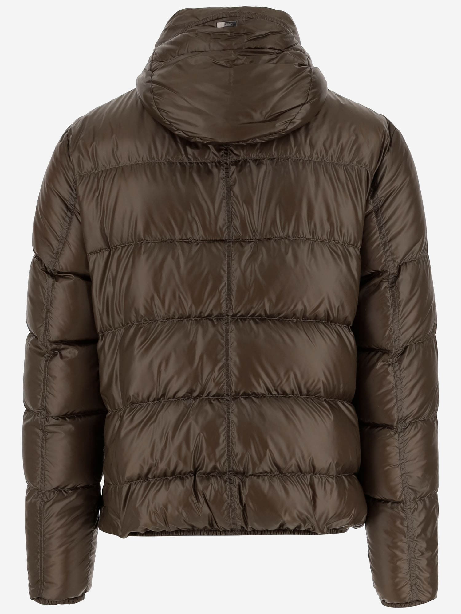 Herno Nylon Padded Down Jacket In Brown