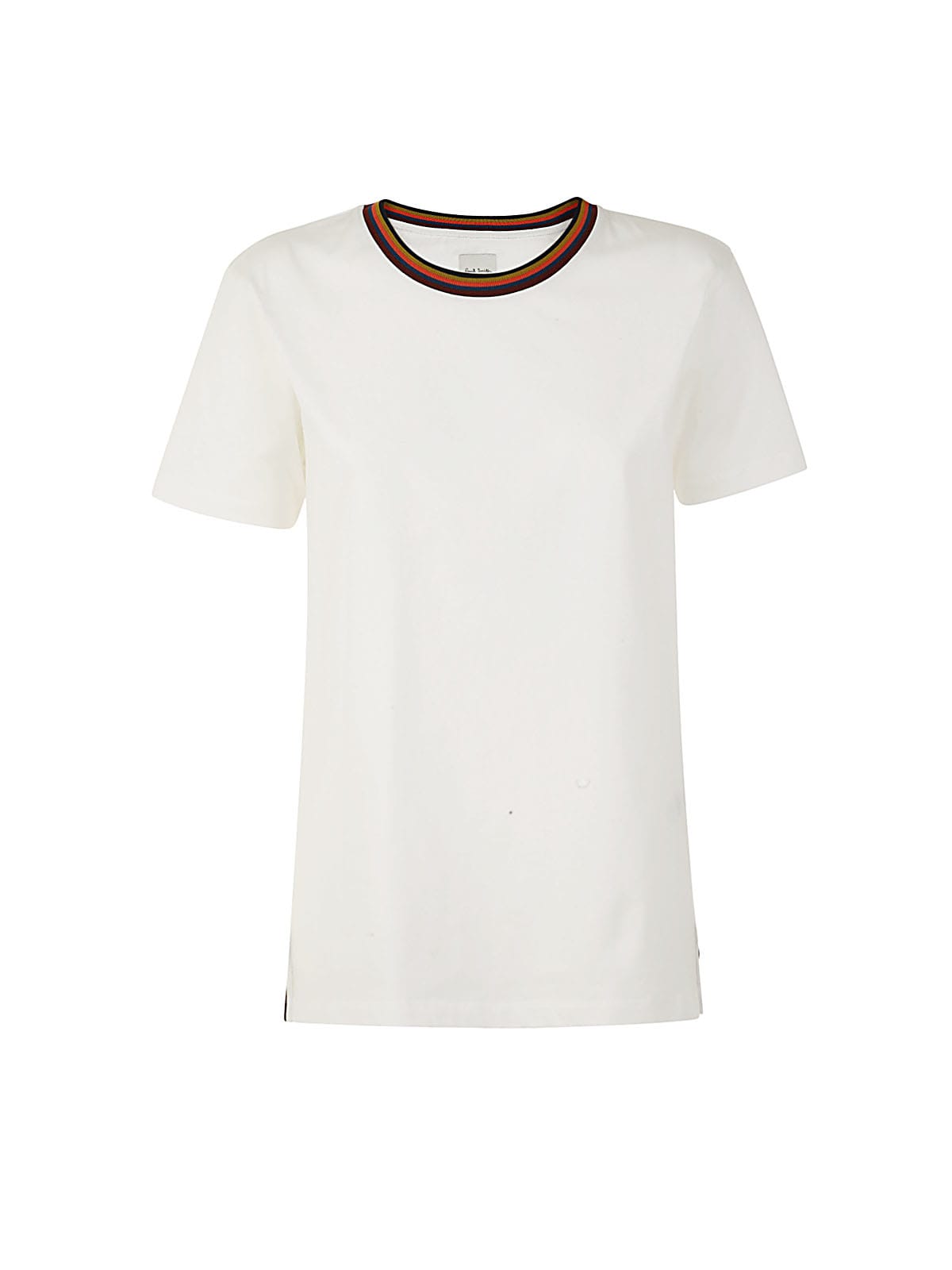 Paul Smith Crew Neck T-shirt With Striped Neck