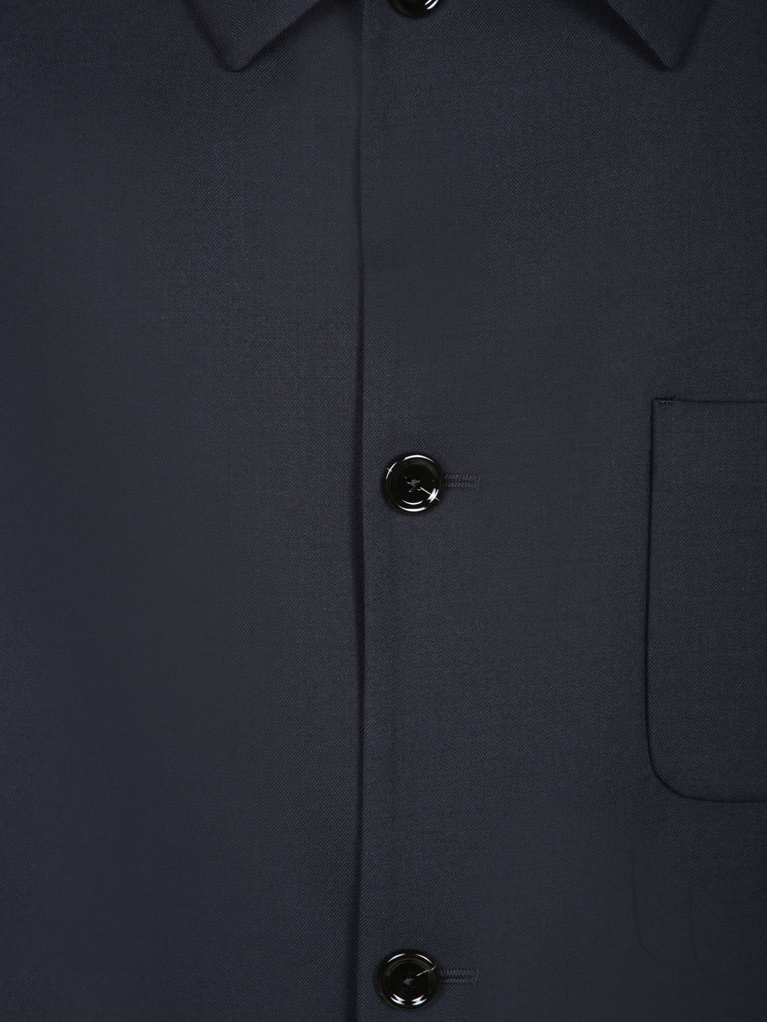 Lardini Blue Wool Overshirt In Blue
