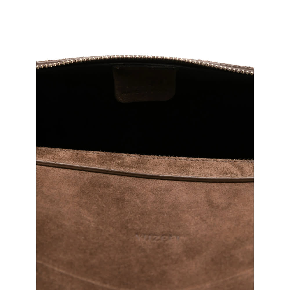 Yuzefi Double Handle Shoulder Bag In Brown