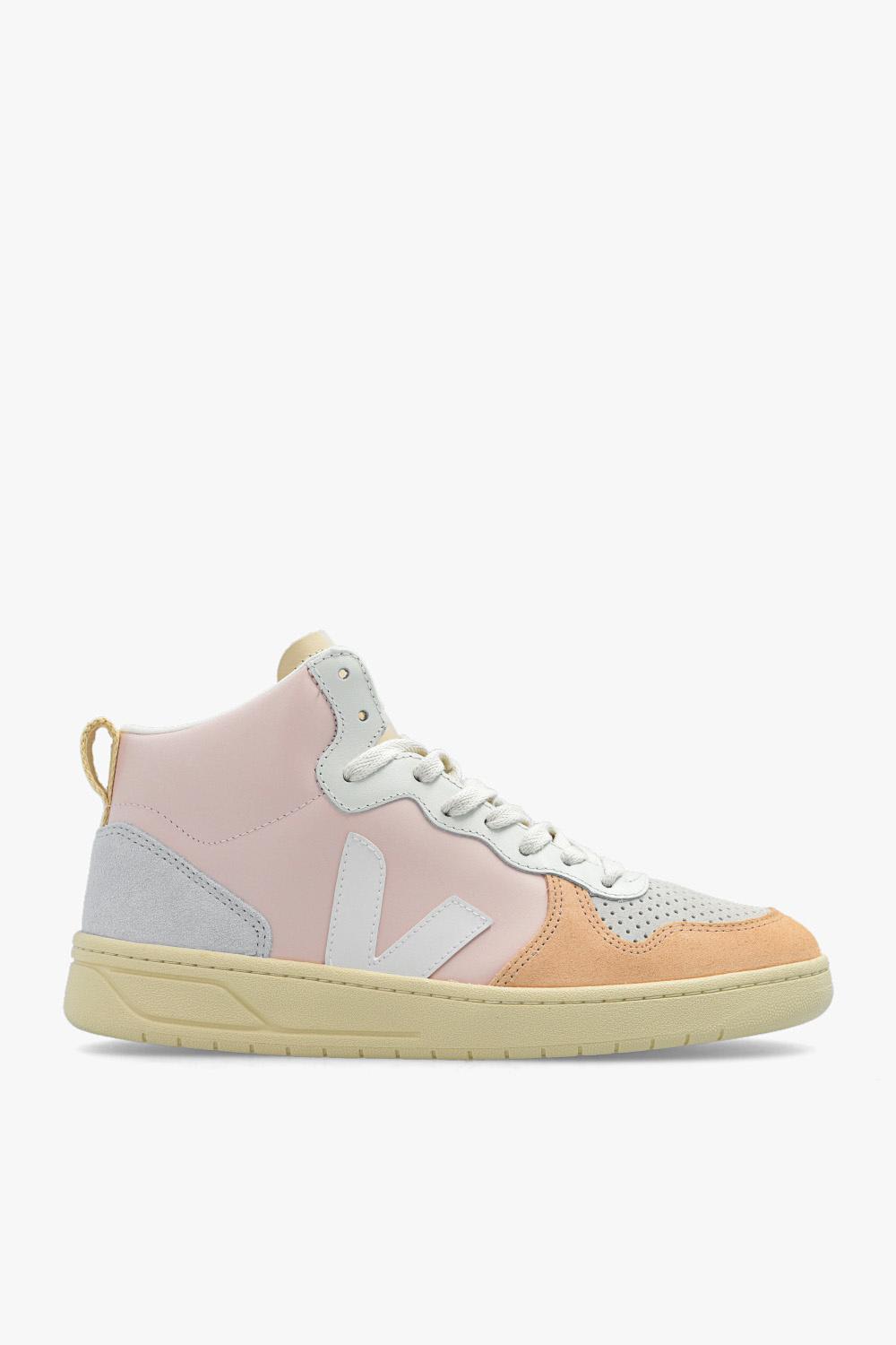 Shop Veja V-15 Leather Sneakers In Multiple Colors