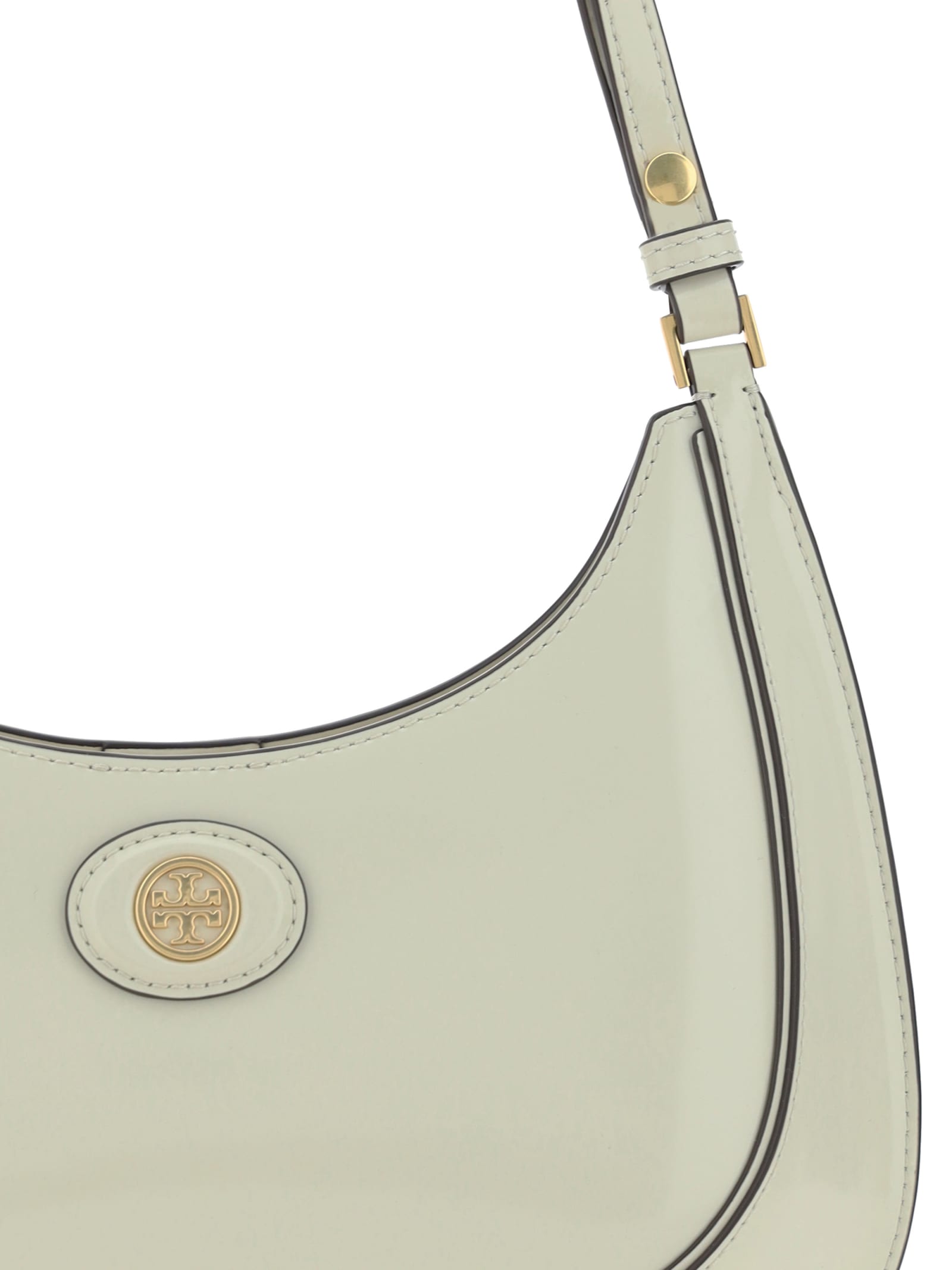 Shop Tory Burch Robinson Shoulder Bag In Shea Butter 704