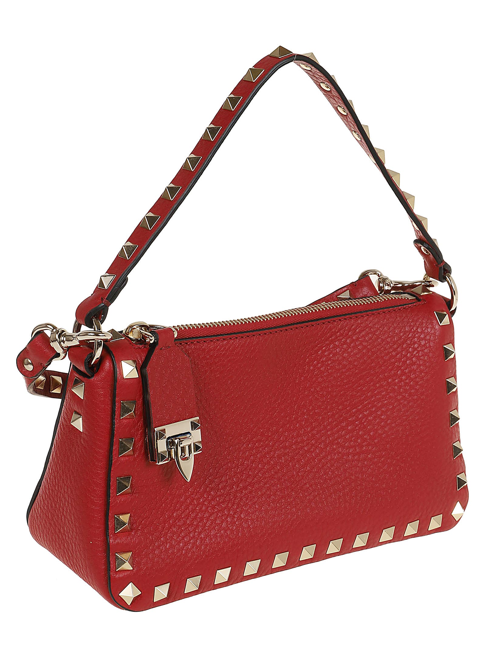 Shop Valentino Small Shoulder Bag In Ro Rosso V