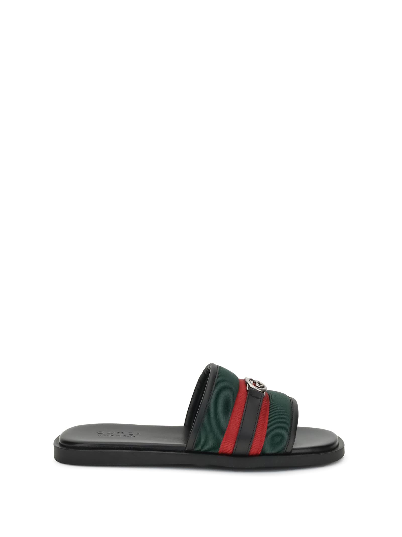 Gg Motif Slider Sandals