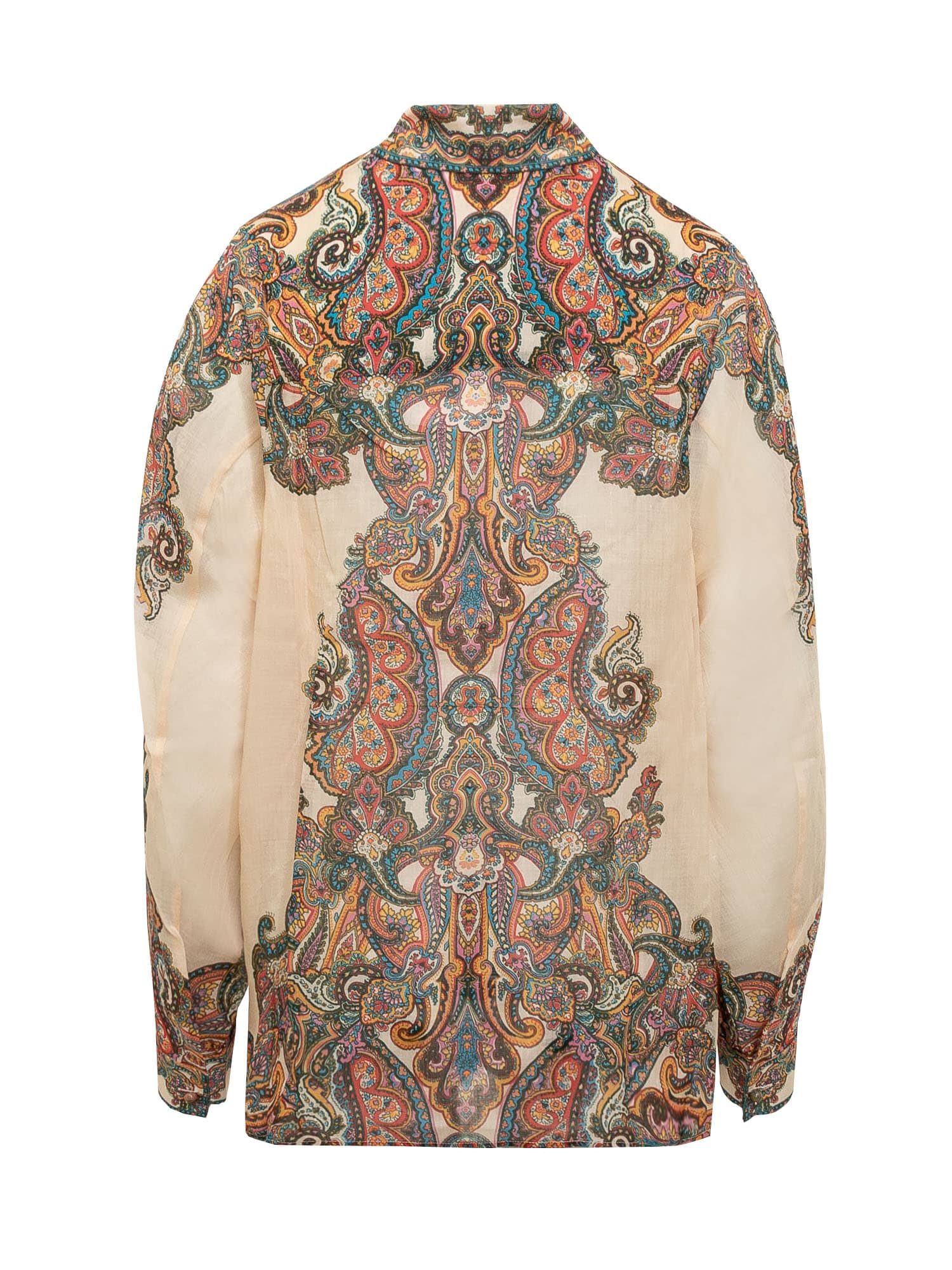 Shop Zimmermann Ottie Oversize Multi Paisley Shirt