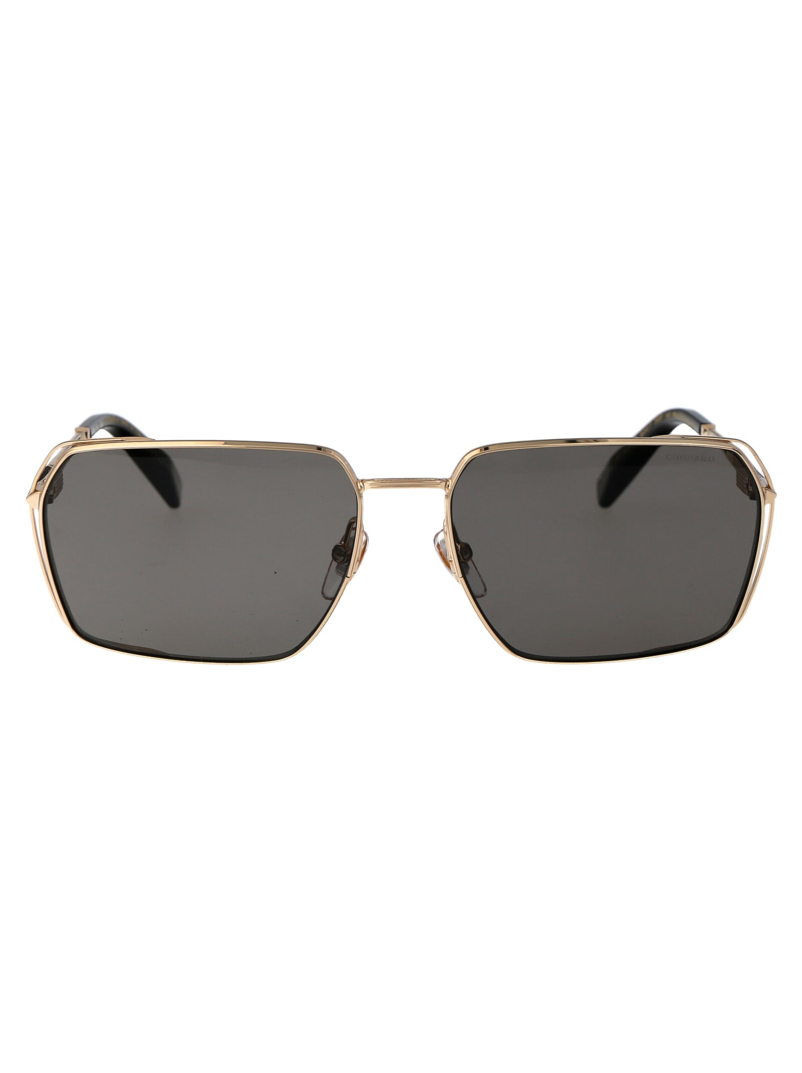 Shop Chopard Schg90 Sunglasses In 300p Gold