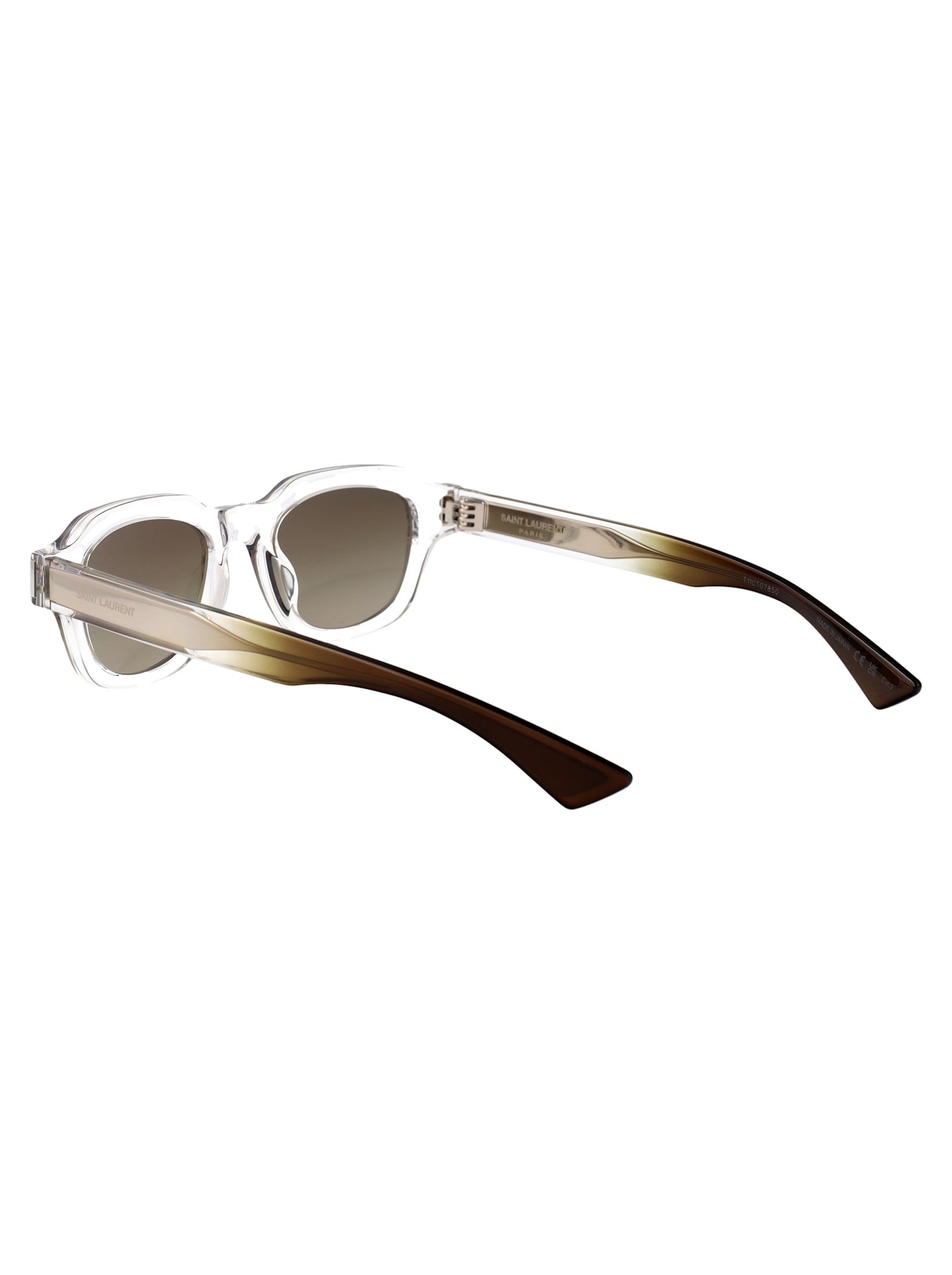 Saint Laurent Sl 791 004 Sunglasses In Transparent