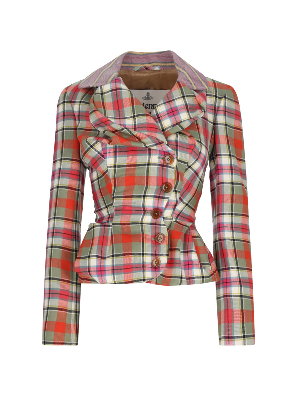 Shop Vivienne Westwood Drunken Tailored Blazer In Multicolor