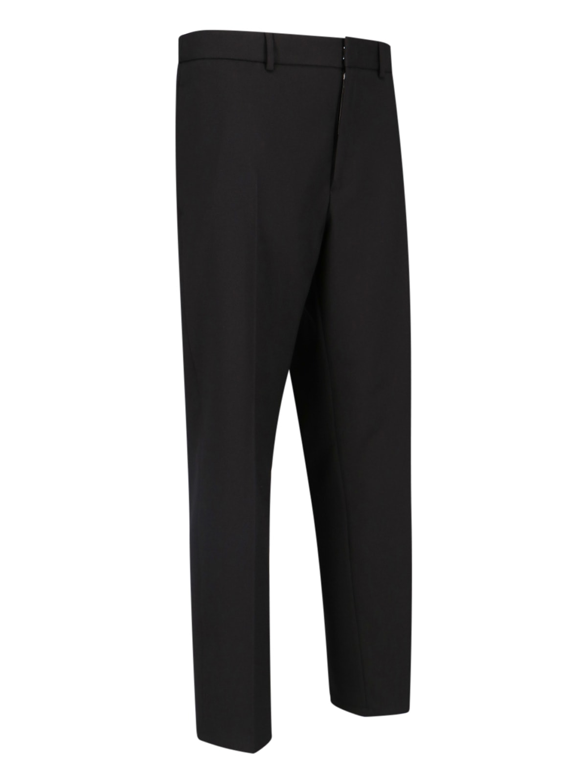 Shop Jil Sander Straight Pants In Nero