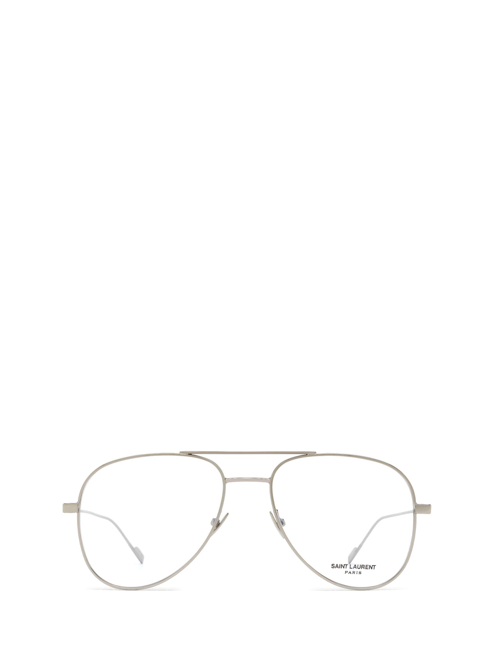 Shop Saint Laurent Classic 11 Ysl Silver Glasses