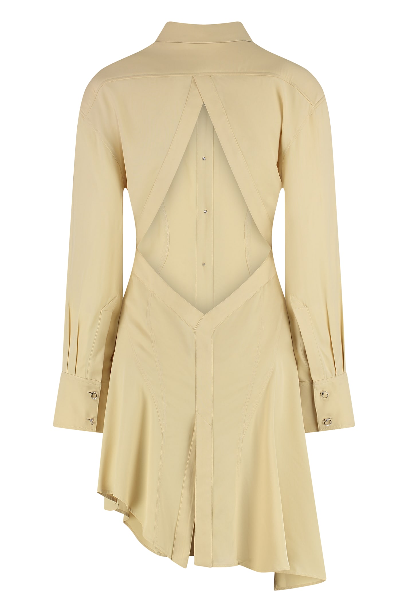 Mugler Woman Beige Dresses