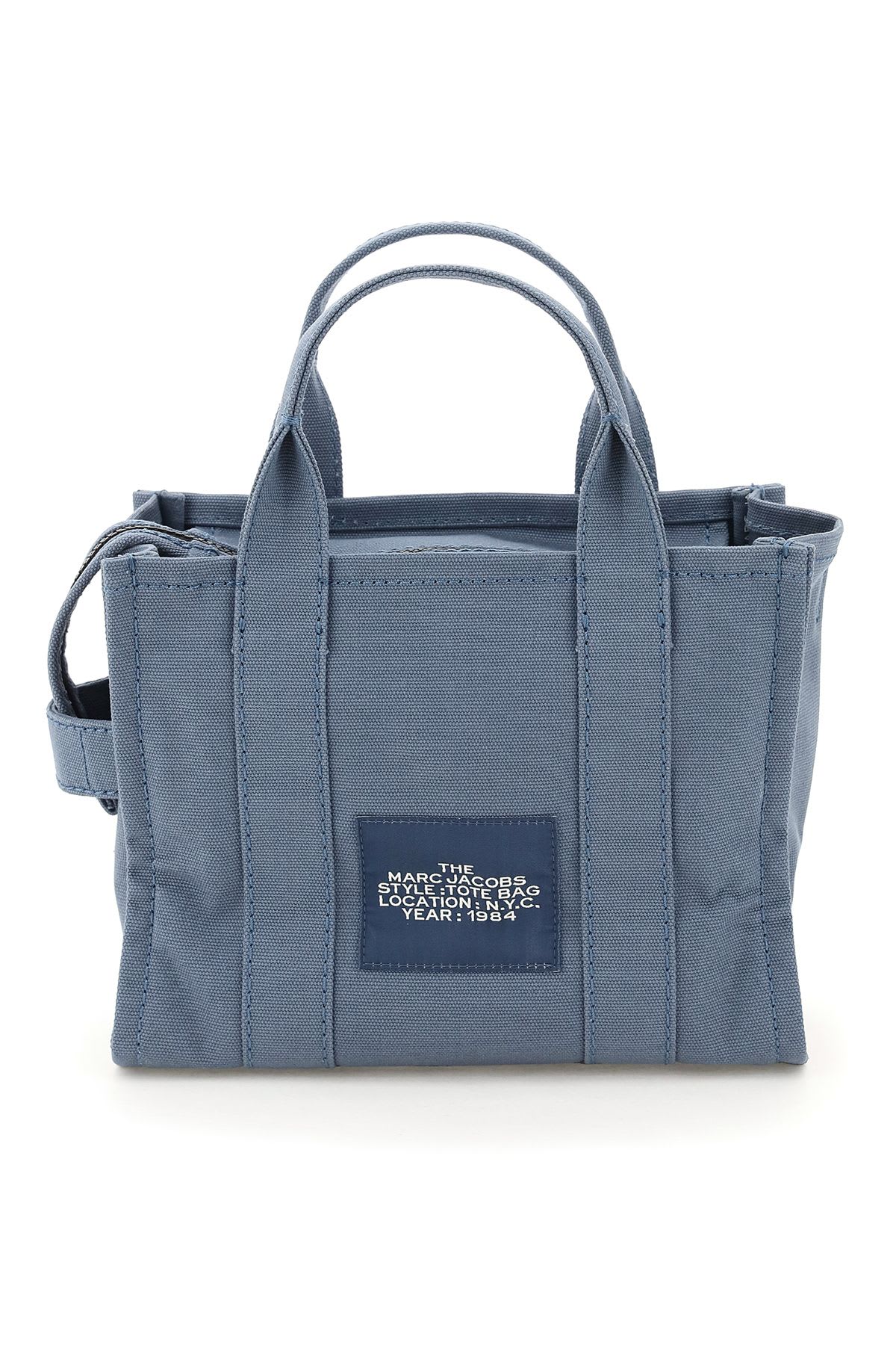 Shop Marc Jacobs The Traveler Tote Bag Mini In Blue Shadow