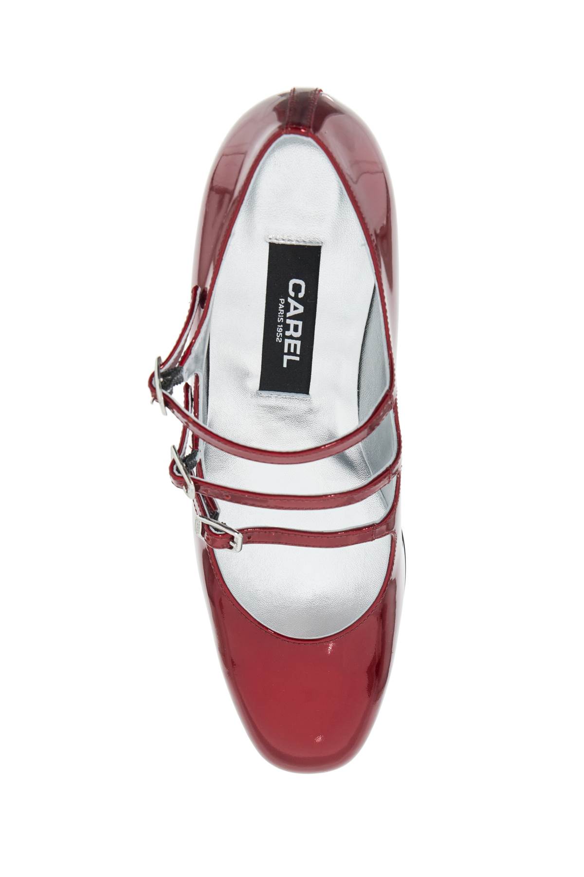 Shop Carel Metallic Mary Jane K In Red Reflex Patent (red)