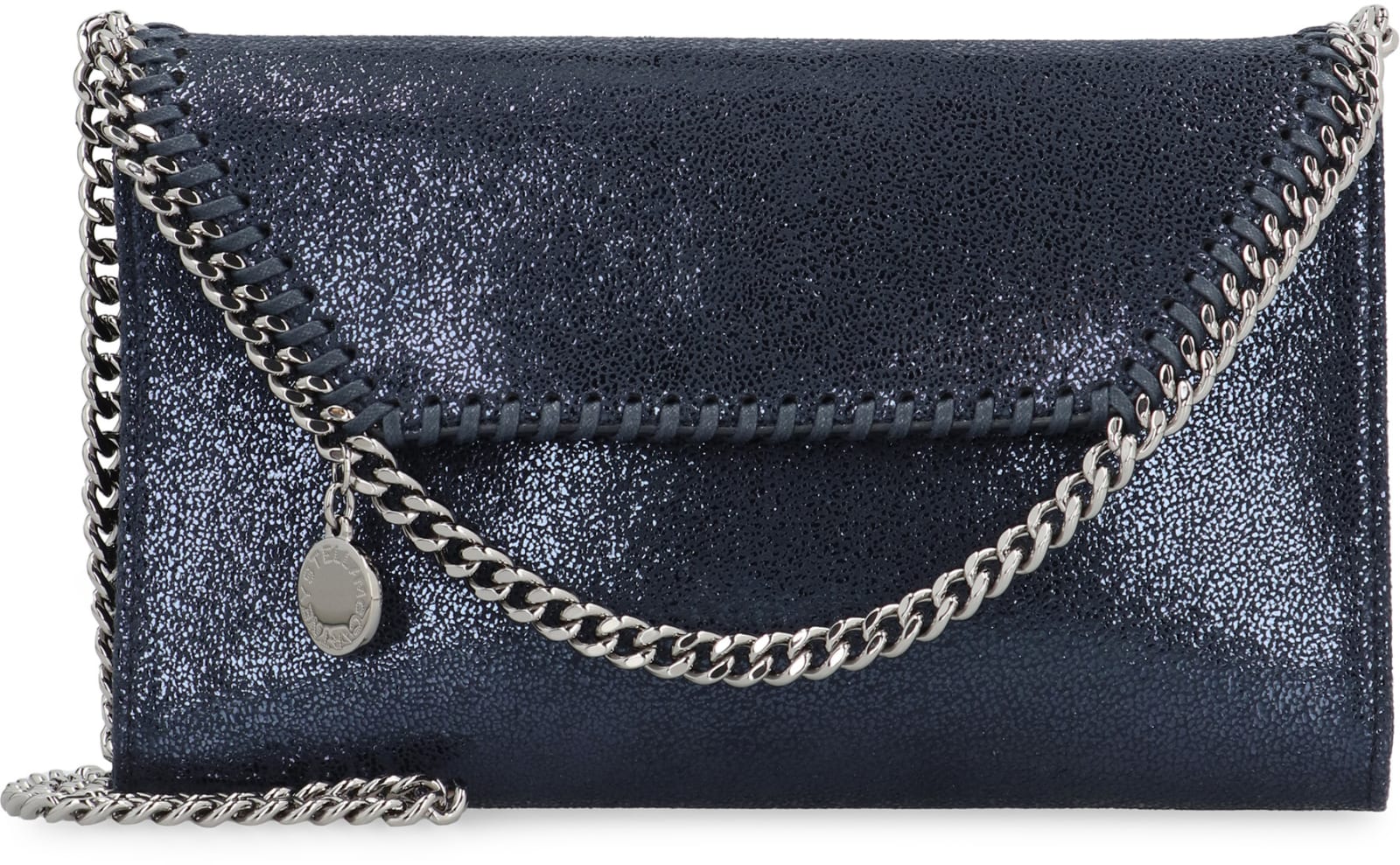 Shop Stella Mccartney Falabella Shoulder Bag In Blue