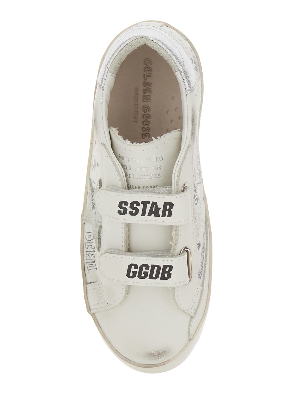 Golden Goose Kid - Old School Sneakers In White