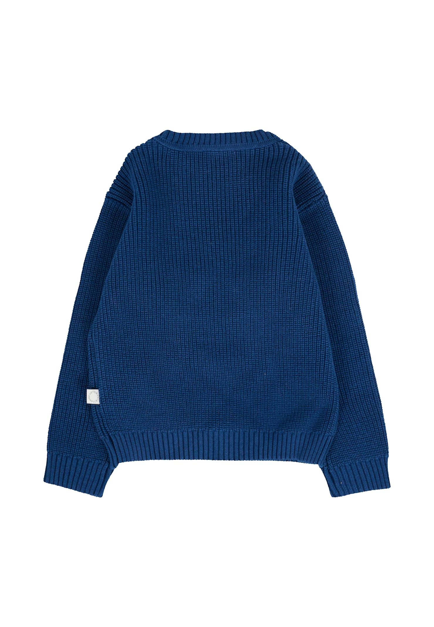 Stella Mccartney Blue Sweater For Baby Boy With Yeti In Blue
