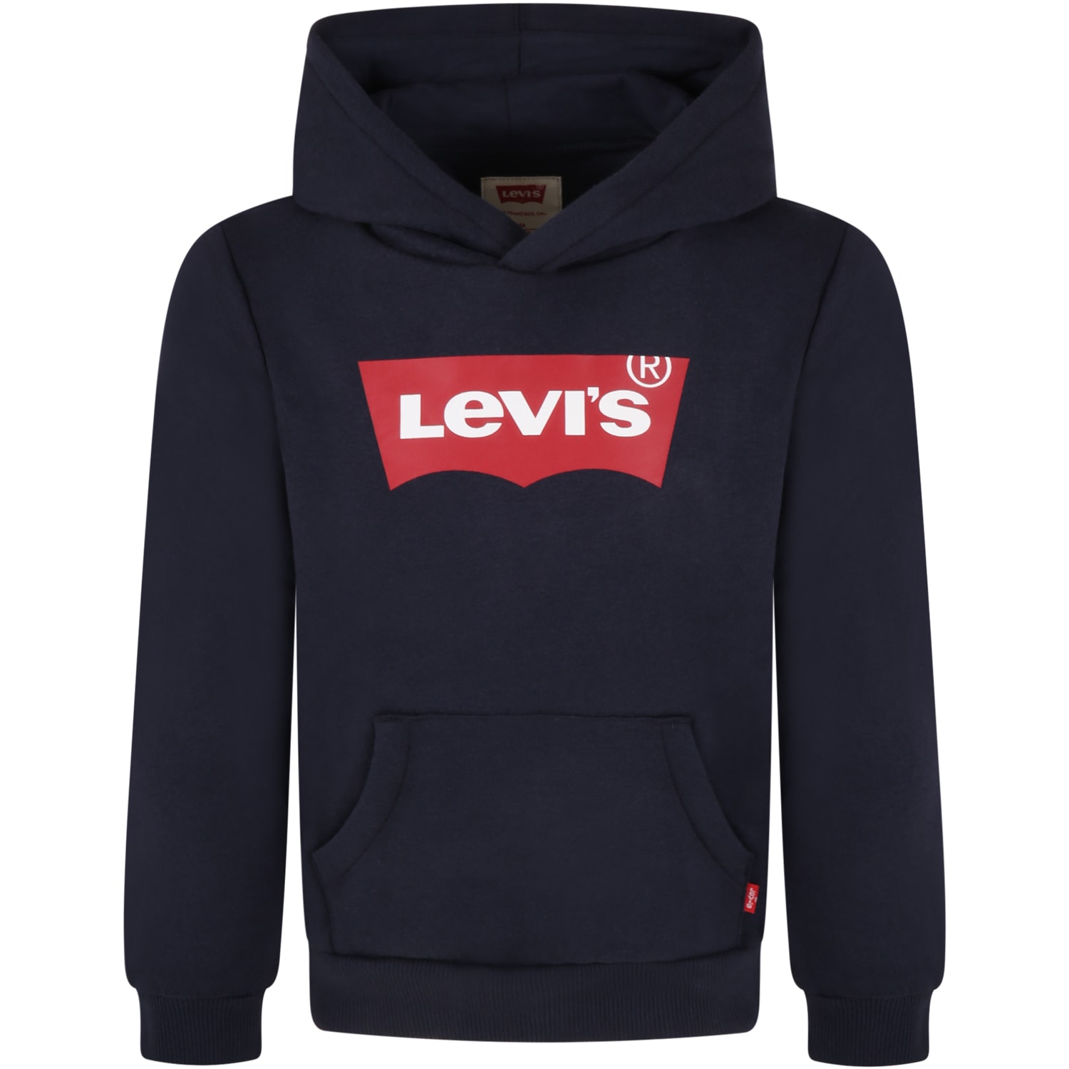 Levi's Blue Sweatshirt For Kids With White Logo