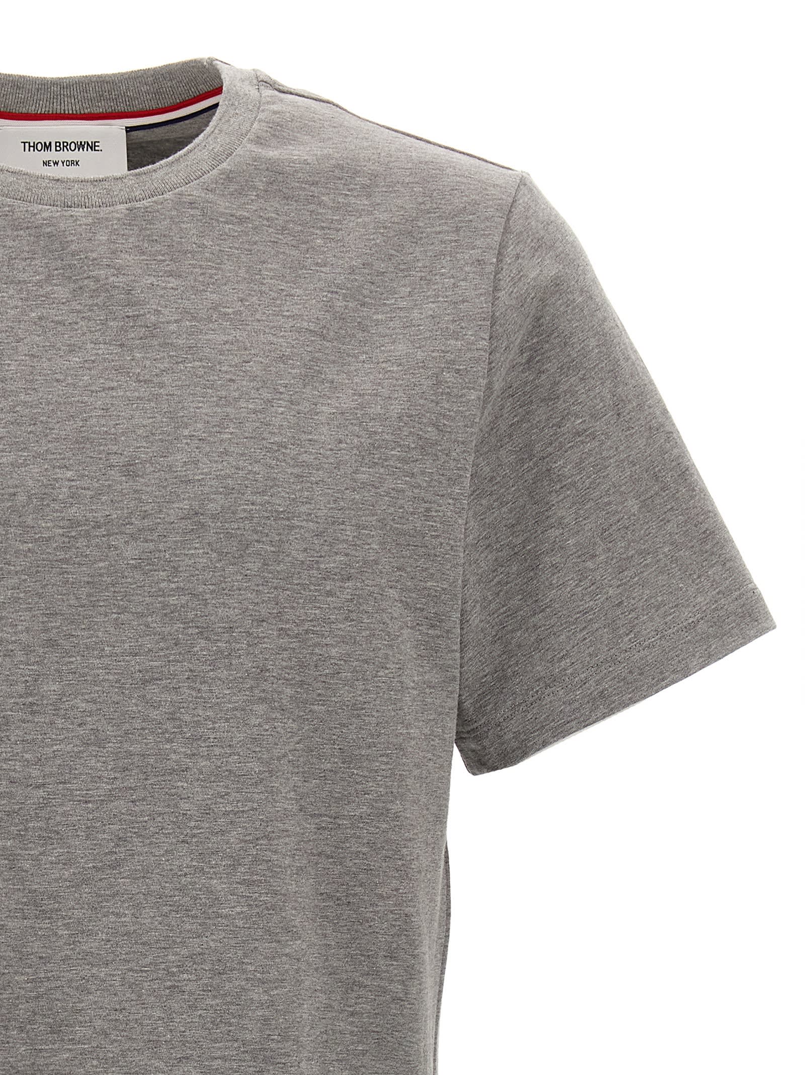 Shop Thom Browne Relaxed T-shirt In Gray