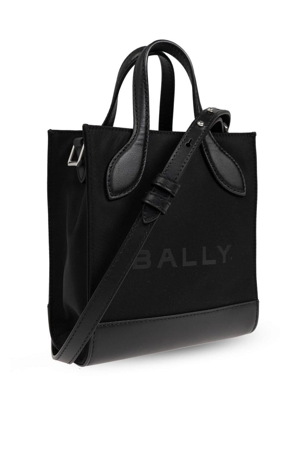 Shop Bally Logo-detailed Shoulder Bag In Black