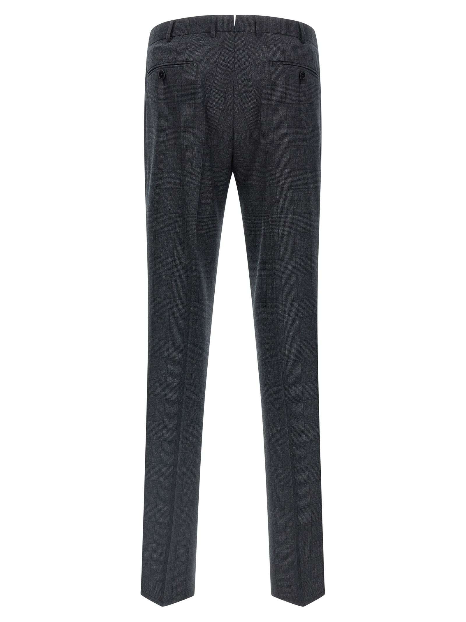 Zegna Single-breasted Blazer And Trousers Two-piece Set In Gray