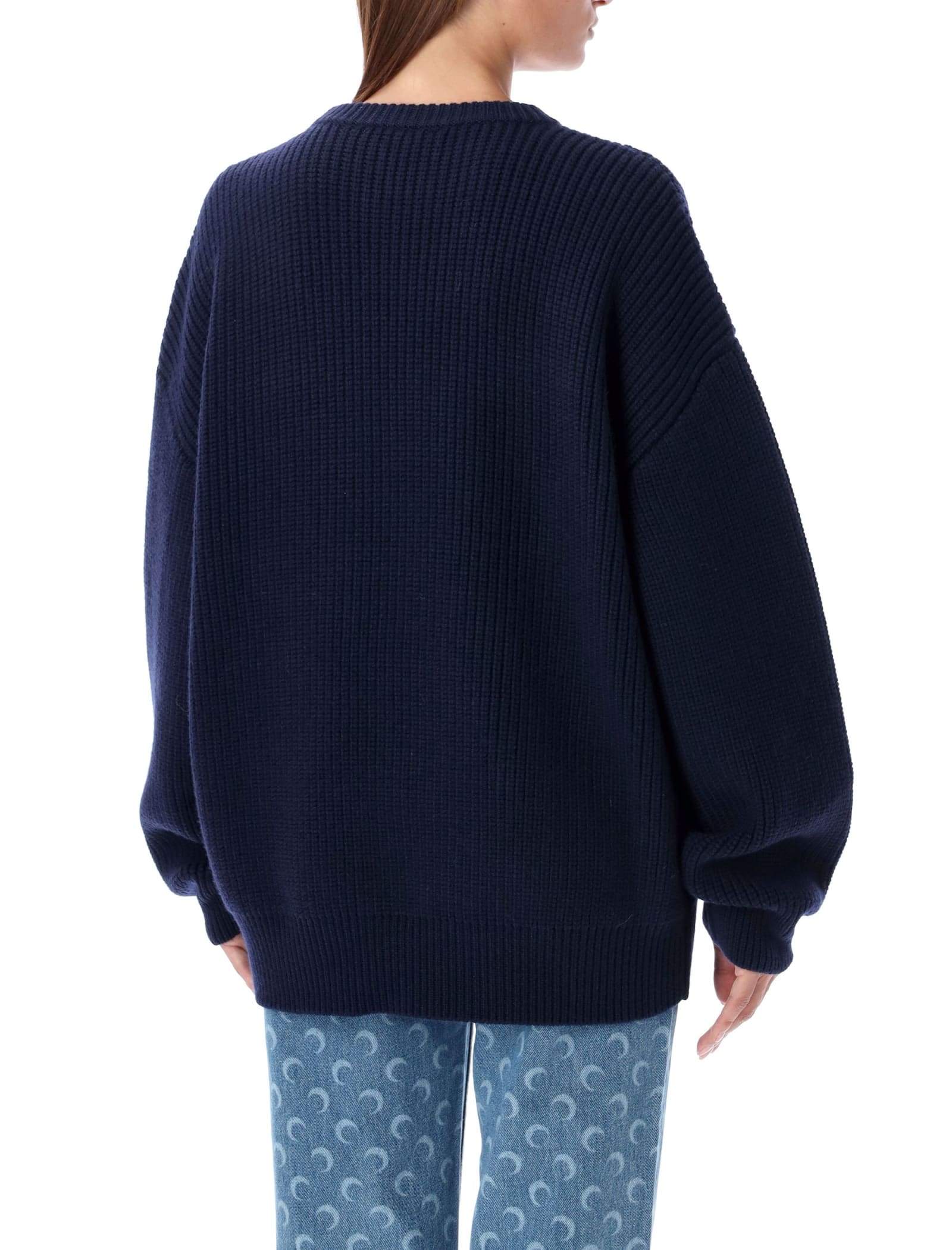 Shop Marine Serre Fisherman Sweater In Navy