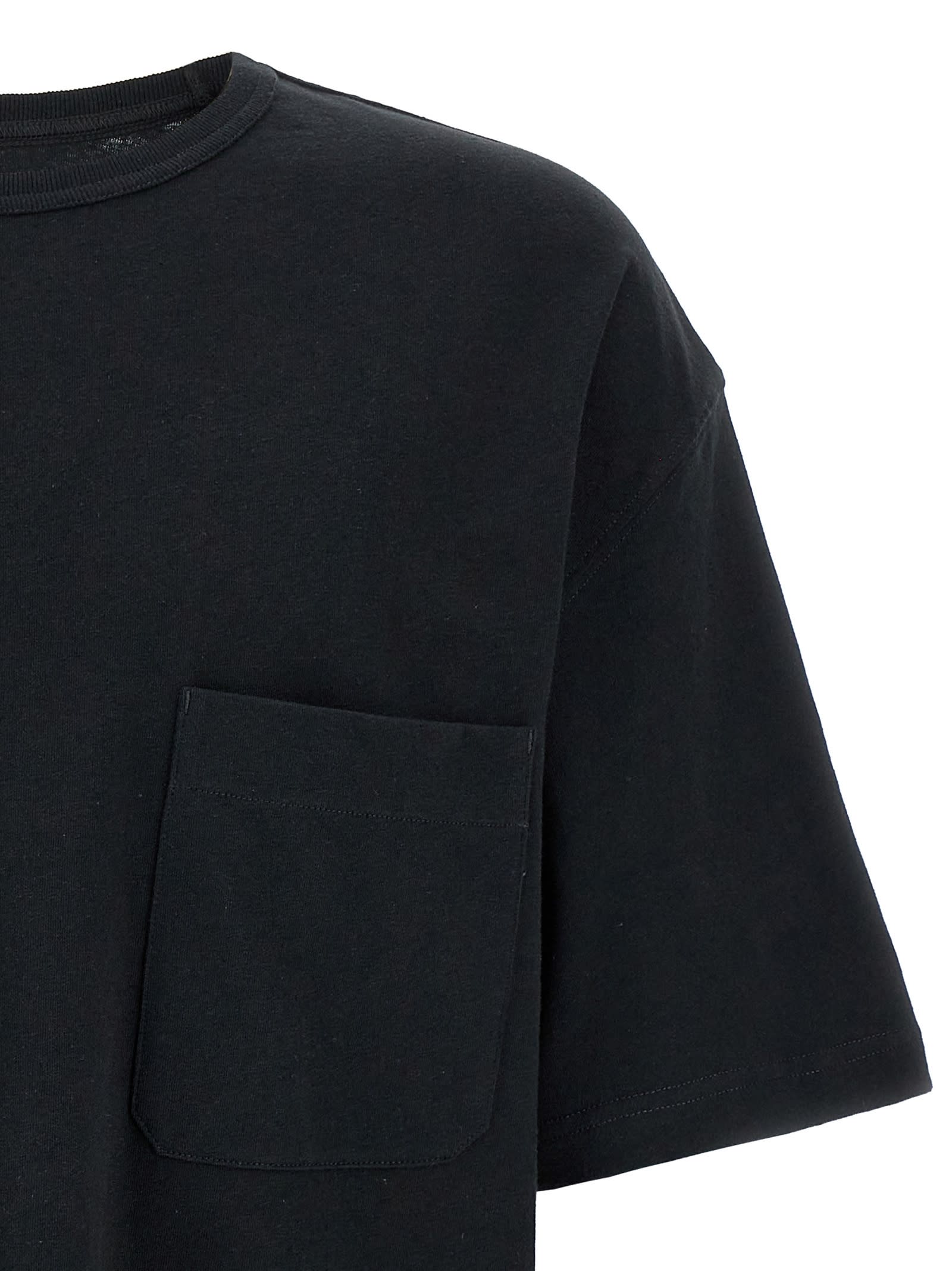 Lemaire Black Relaxed-fit T-shirt In Black